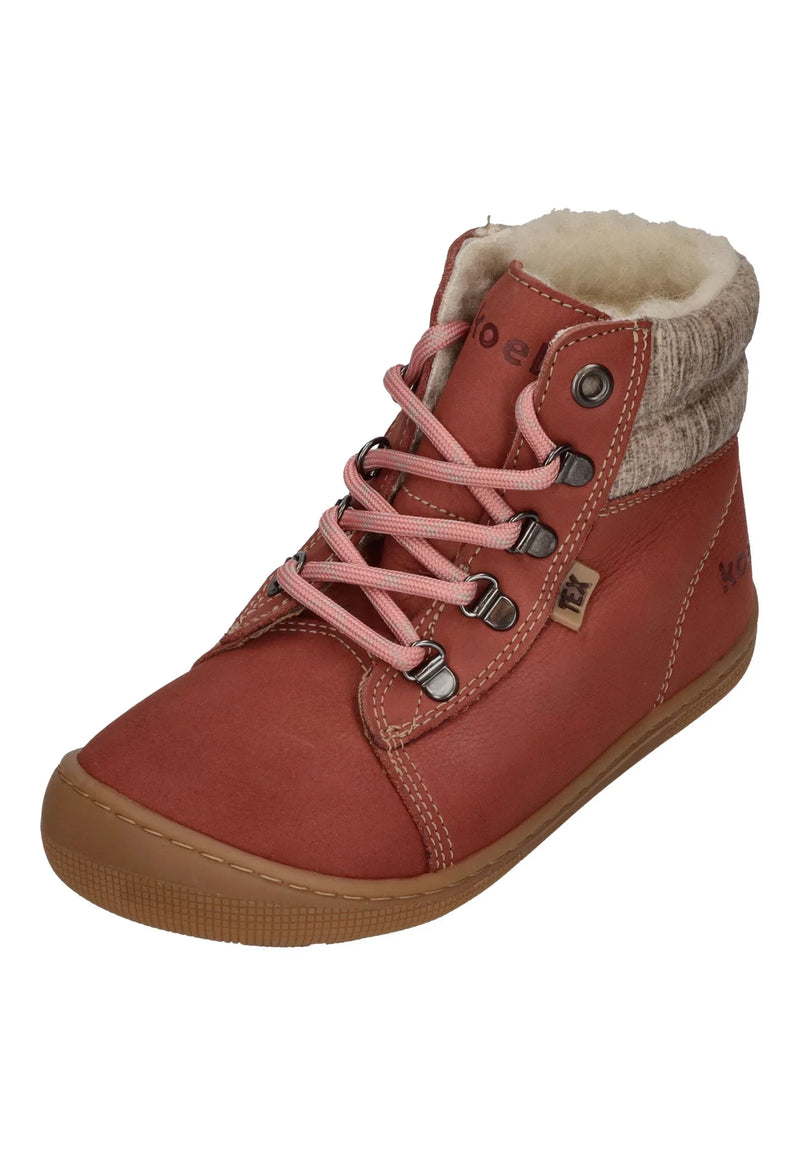 KOEL gefütterte Barefoot Kinderstiefel DEEMER 2.0 WP HIDRO Old Pink