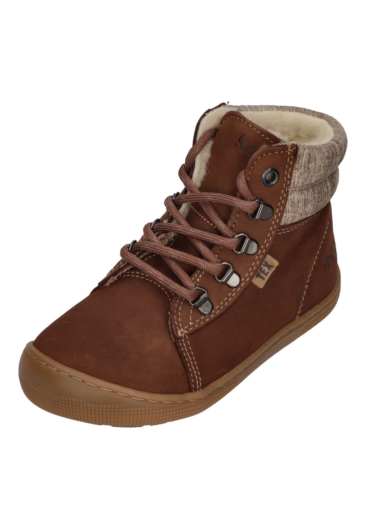 KOEL gefütterte Barefoot Kinderstiefel DEEMER 2.0 WP HIDRO chocolate