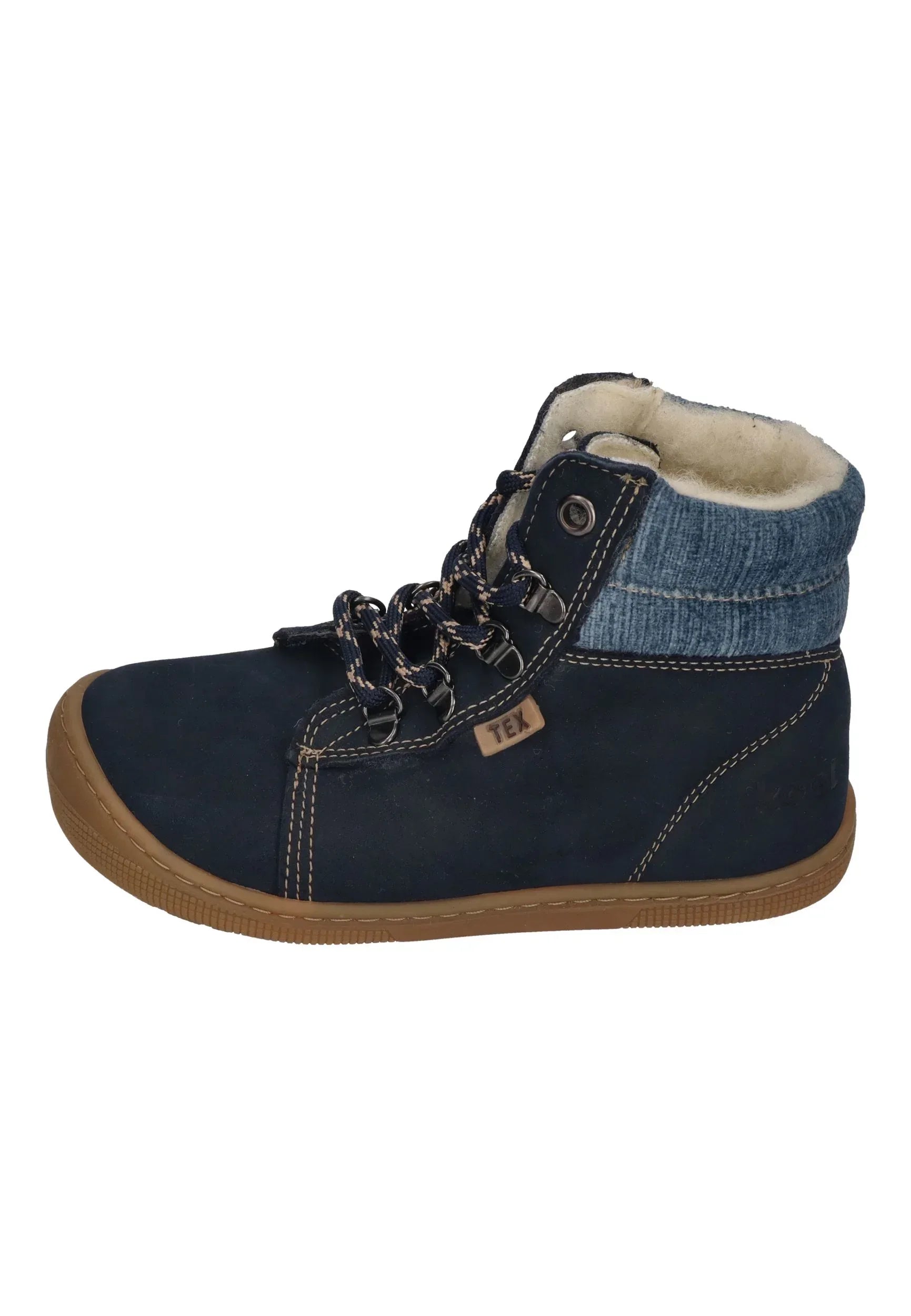KOEL gefütterte Barefoot Kinderstiefel DEEMER 2.0 WP HIDRO navy