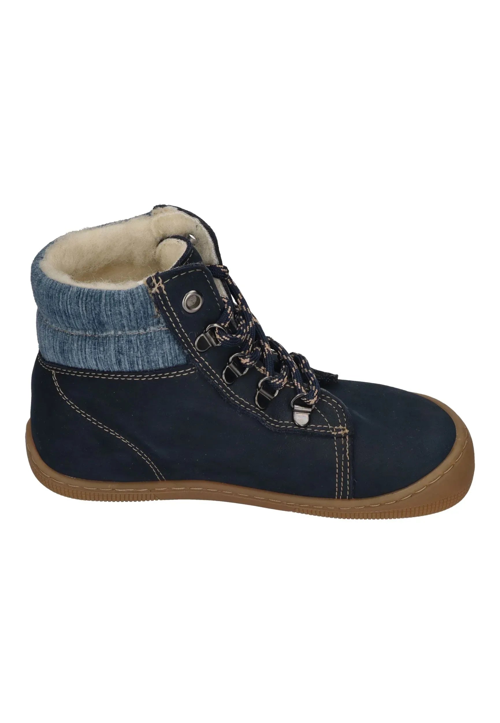 KOEL gefütterte Barefoot Kinderstiefel DEEMER 2.0 WP HIDRO navy