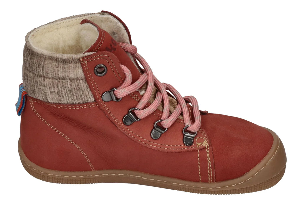 KOEL Kinder Barefoot Stiefel DEEMER 2.0 WP WOOL old pink Auslaufmodell