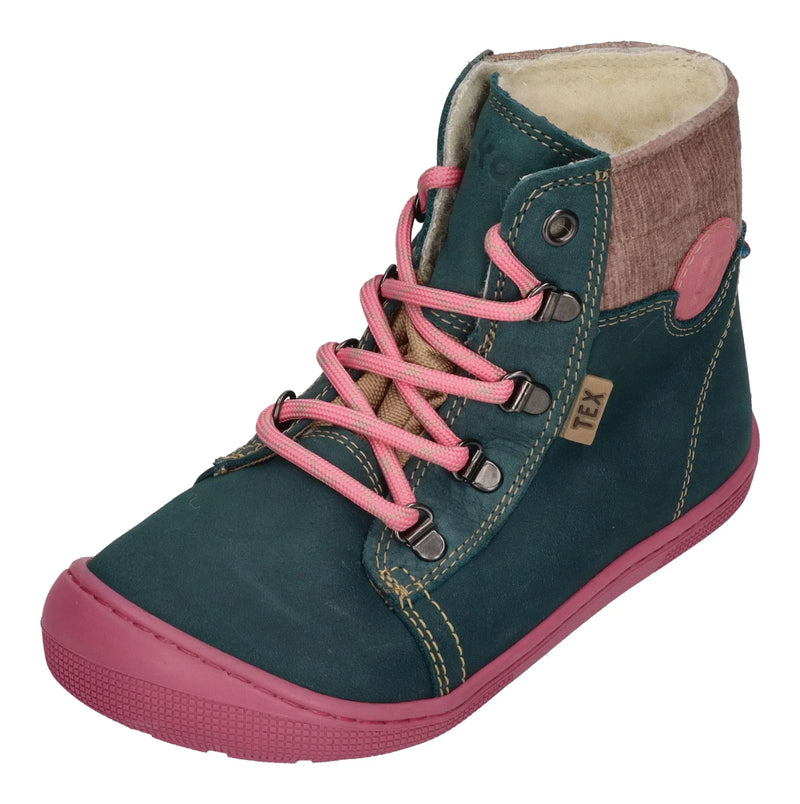 KOEL Kinder Barefoot Stiefel DEEMER 2.0 WP WOOL turquoise Auslaufmodell