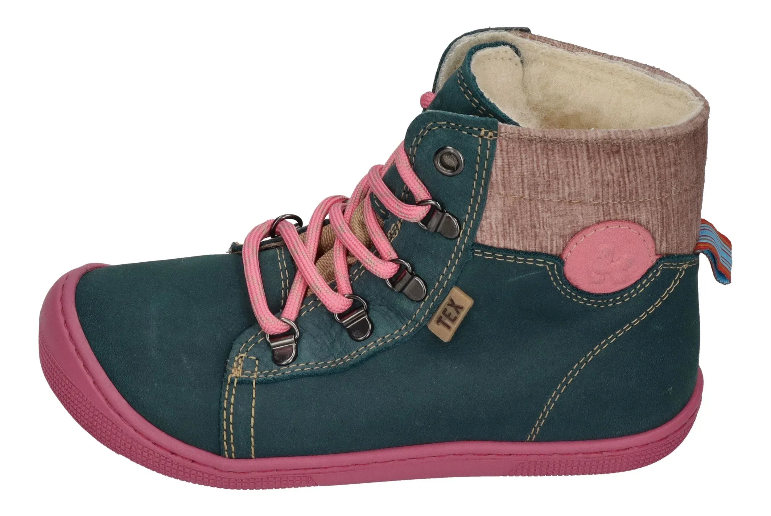 KOEL Kinder Barefoot Stiefel DEEMER 2.0 WP WOOL turquoise Auslaufmodell