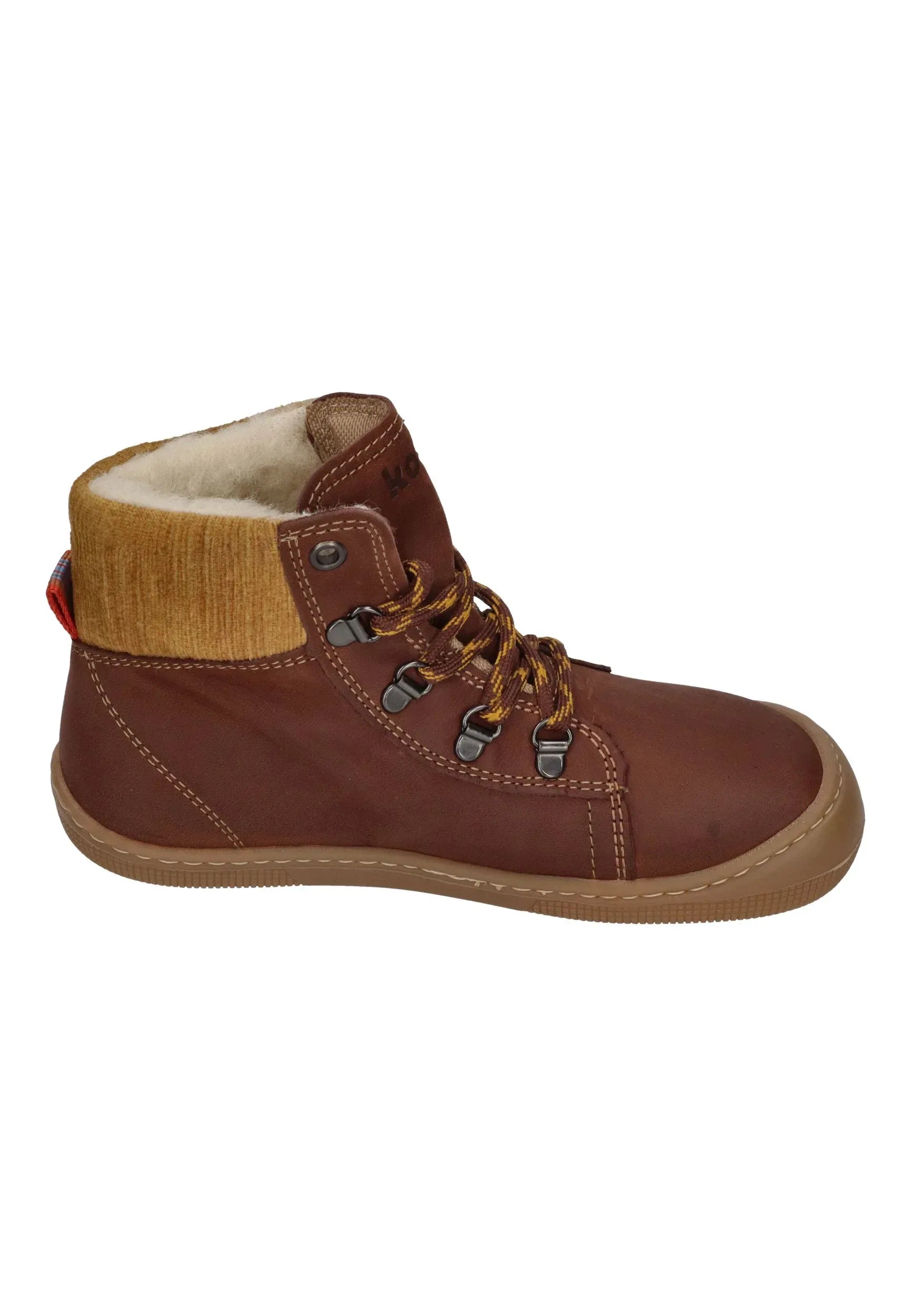 KOEL Barefoot Kinderstiefel - DEEMER WOOL - chocolate Auslaufmodell