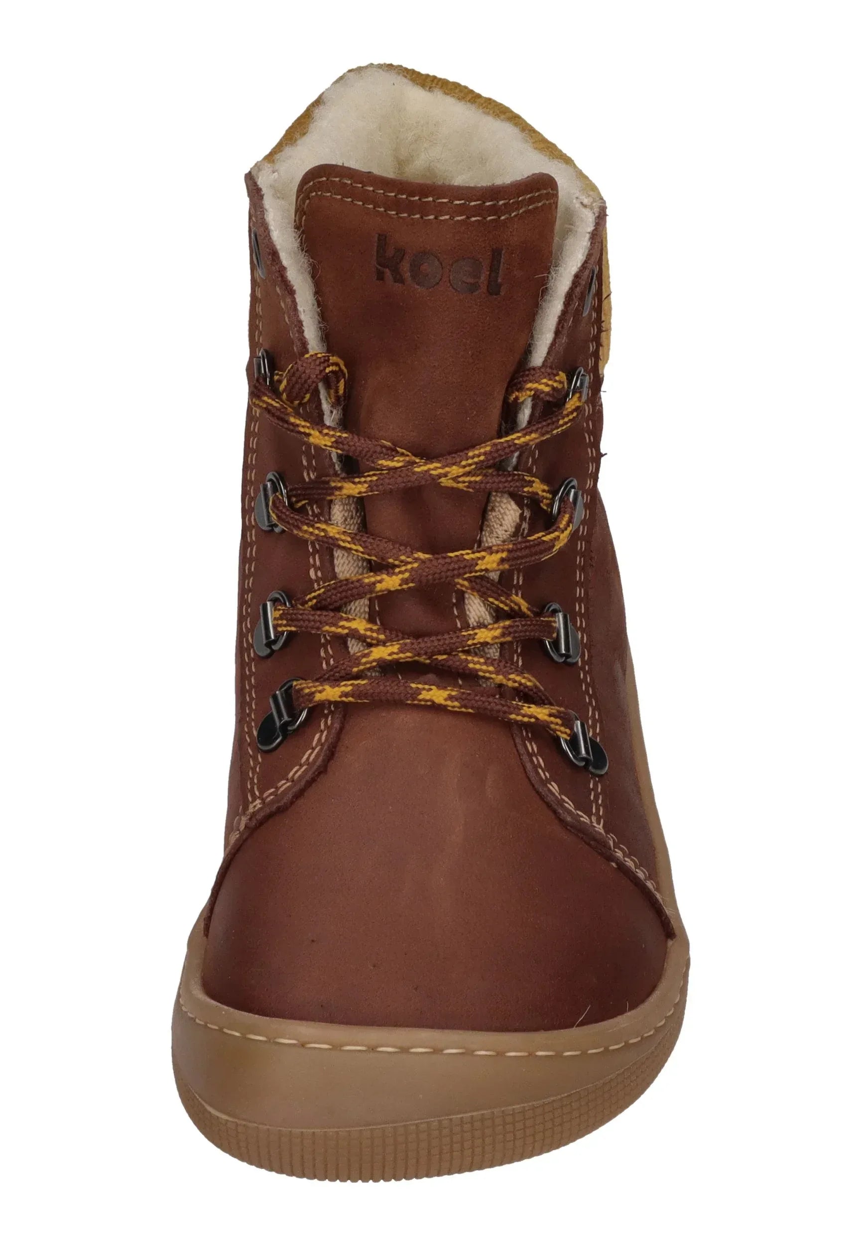 KOEL Barefoot Kinderstiefel - DEEMER WOOL - chocolate Auslaufmodell