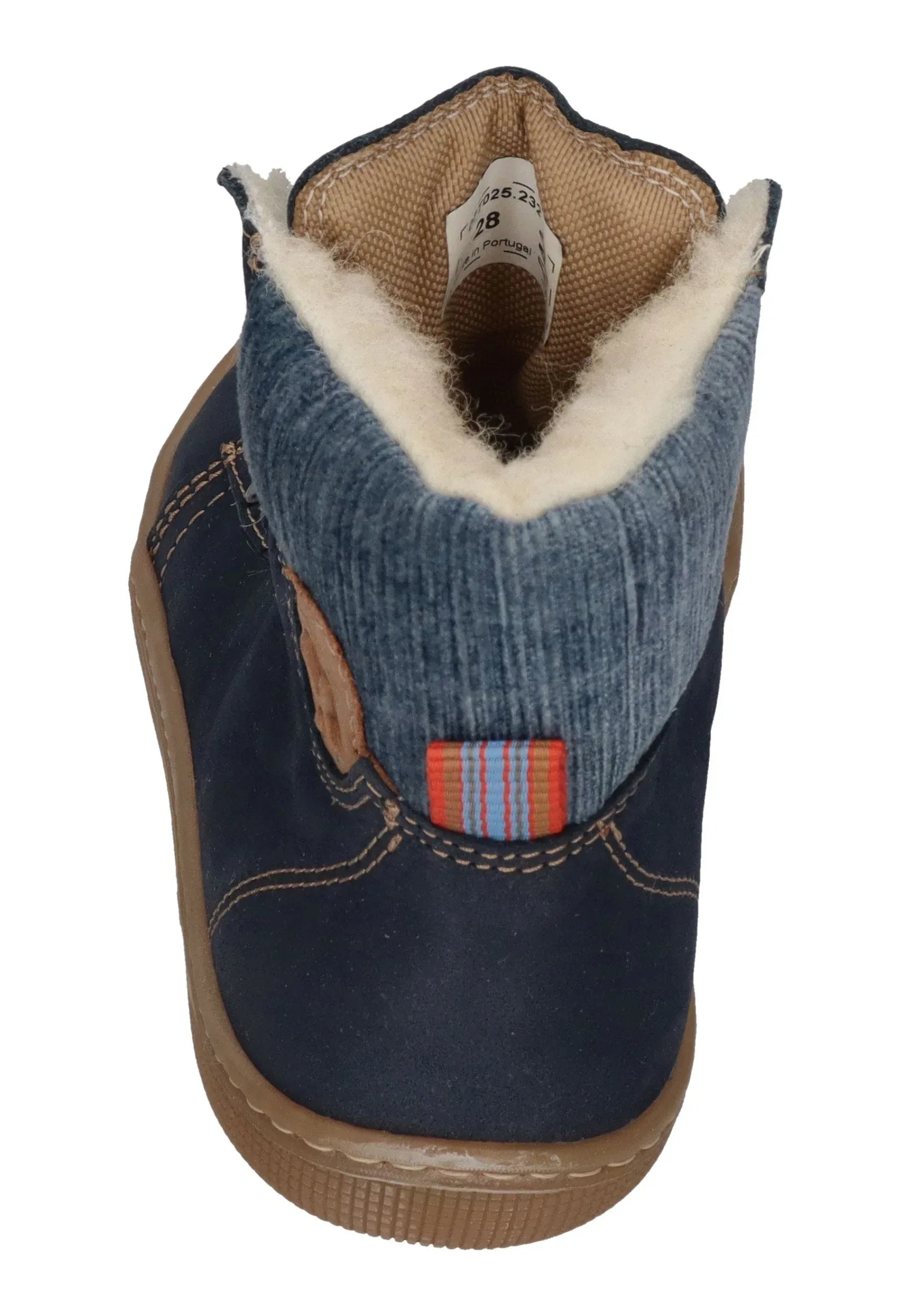 KOEL Barefoot Kinderstiefel - DEEMER WOOL - navy Auslaufmodell