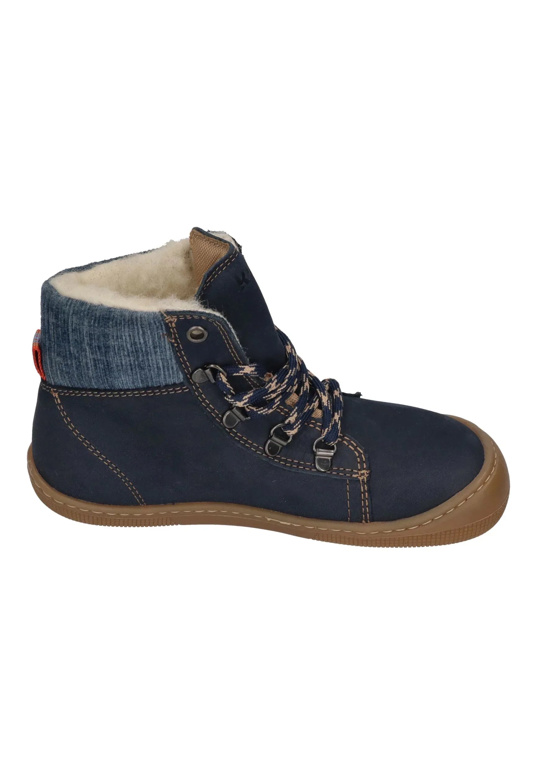 KOEL Barefoot Kinderstiefel - DEEMER WOOL - navy Auslaufmodell