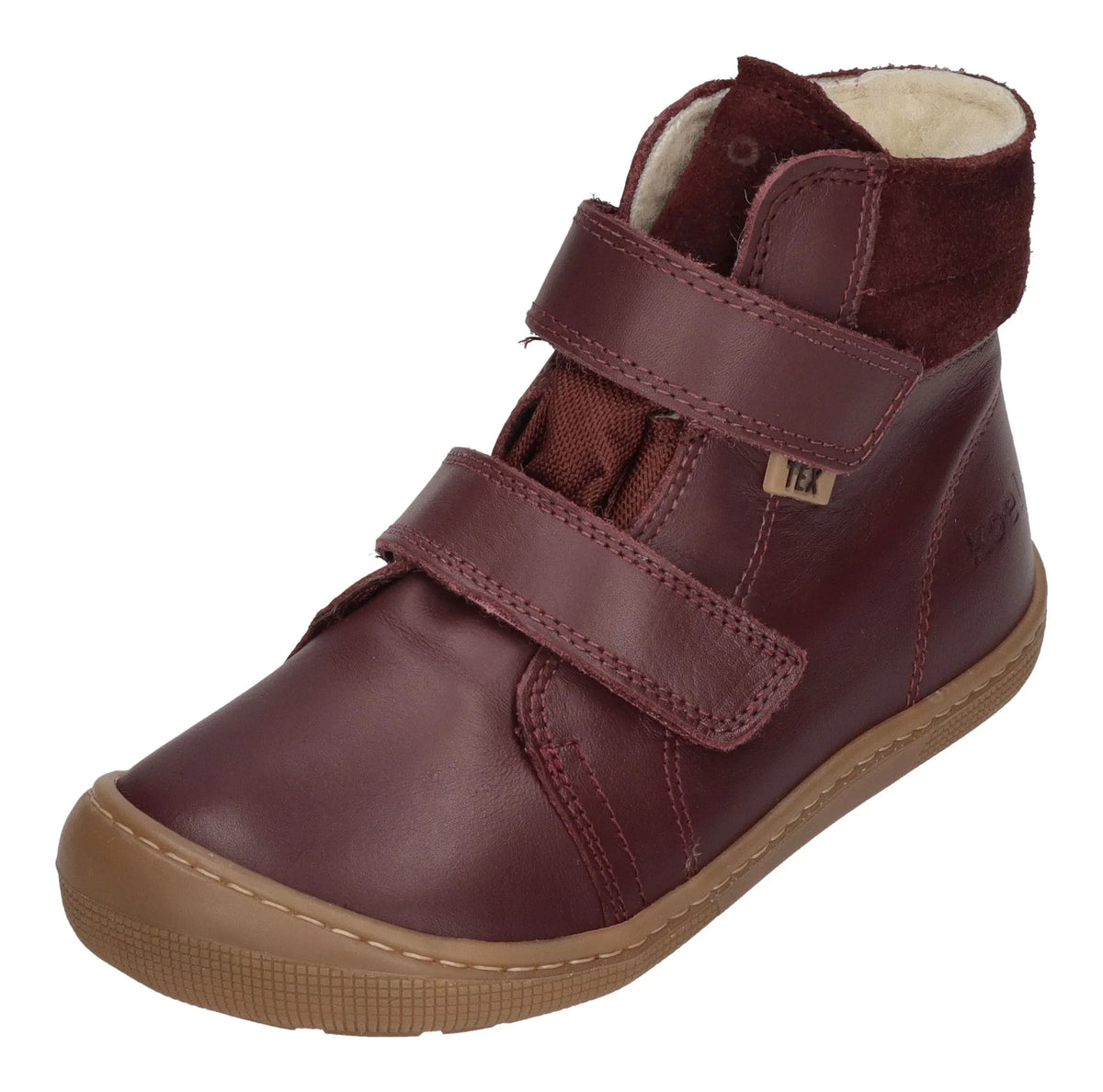 KOEL Kinder Barefoot Stiefel DEMIL NAPA WP WOOL bordo Auslaufmodell