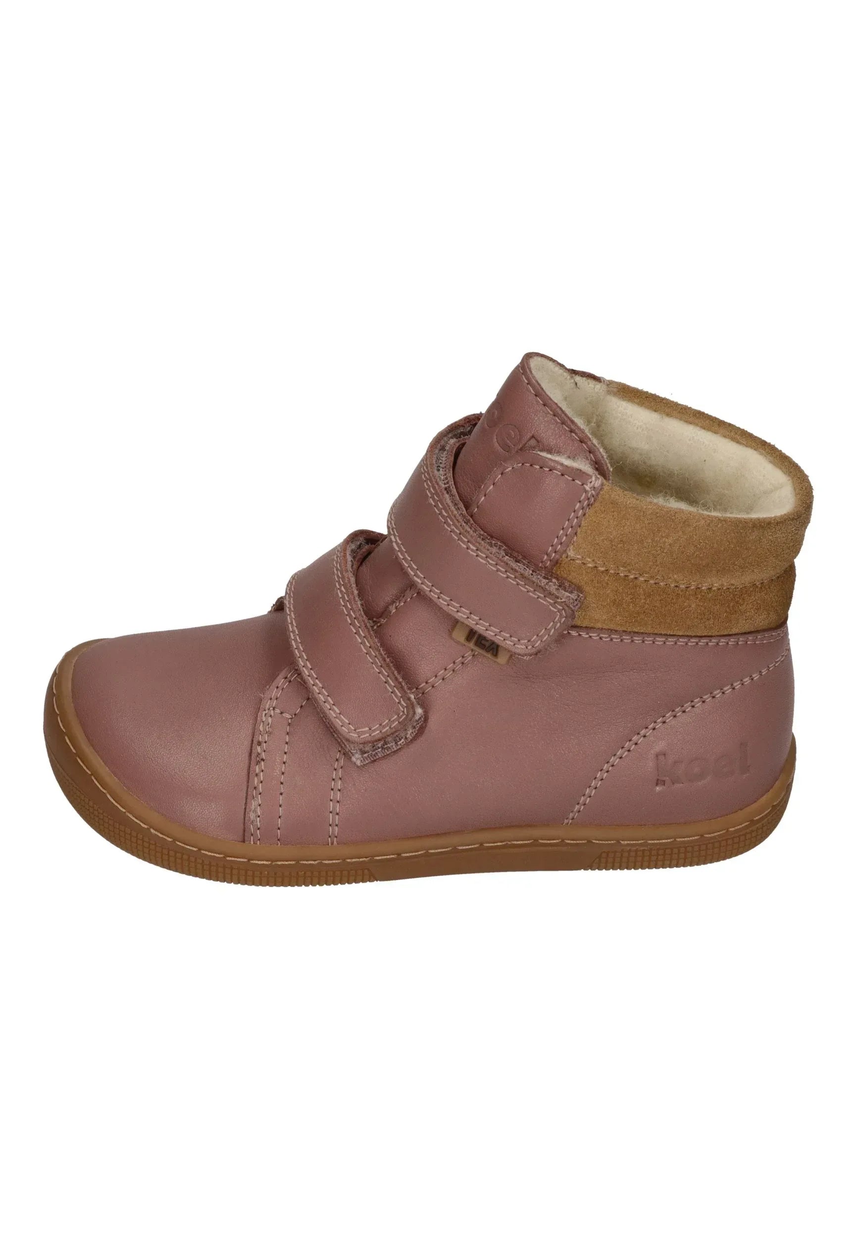 KOEL Barefoot Kinderstiefel - DEMIL WOOL 07T053 - old rose