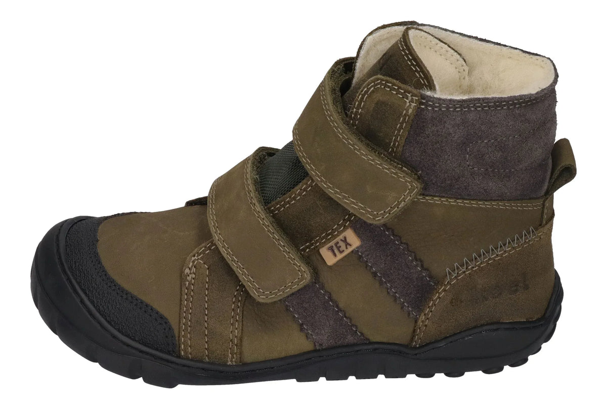 KOEL Kinder Barefoot Stiefel MILO 2.0 HYDRO WP khaki