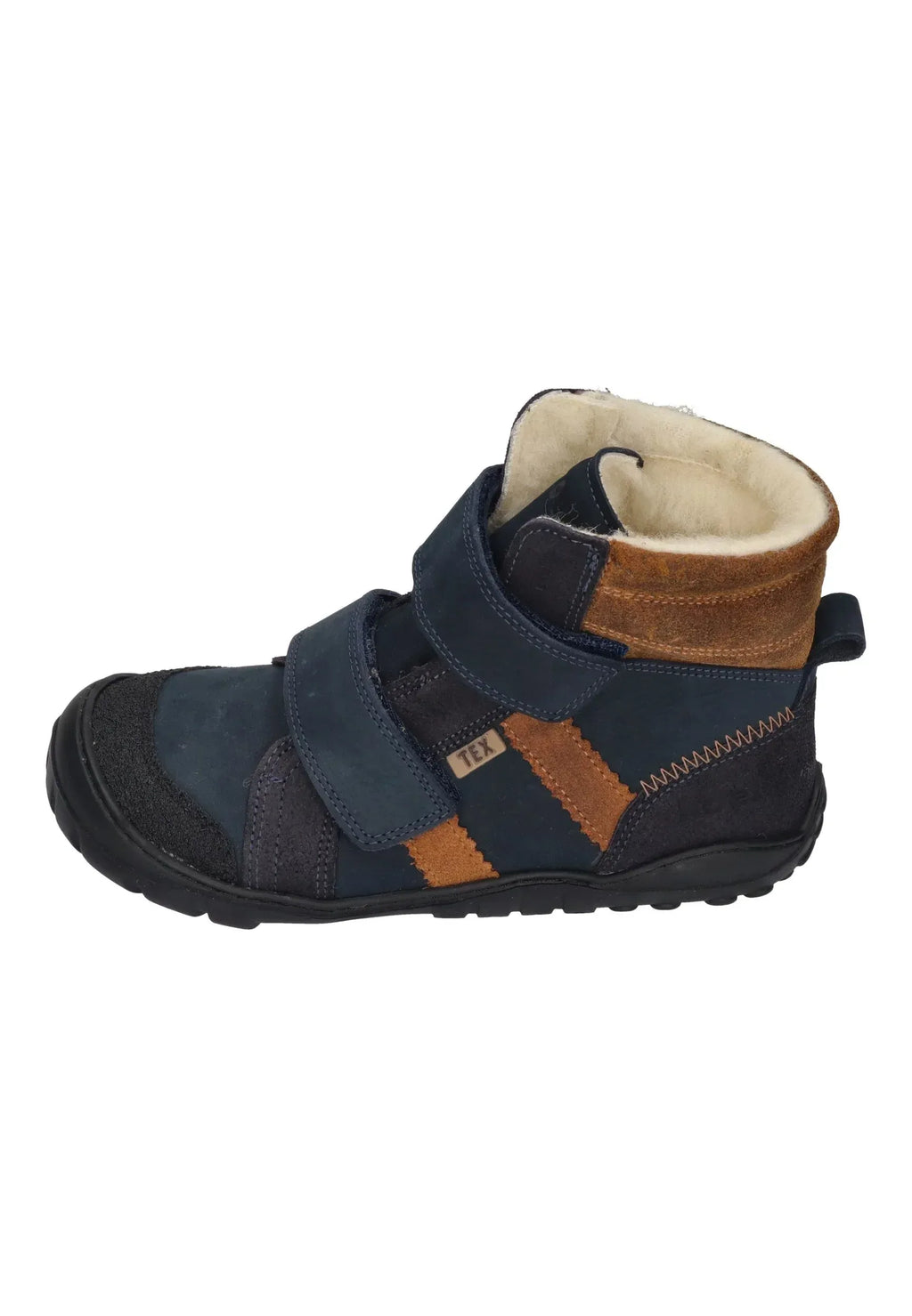 KOEL Barefoot Teenager Boots MILO 3.0 HYDRO WP navy cognac