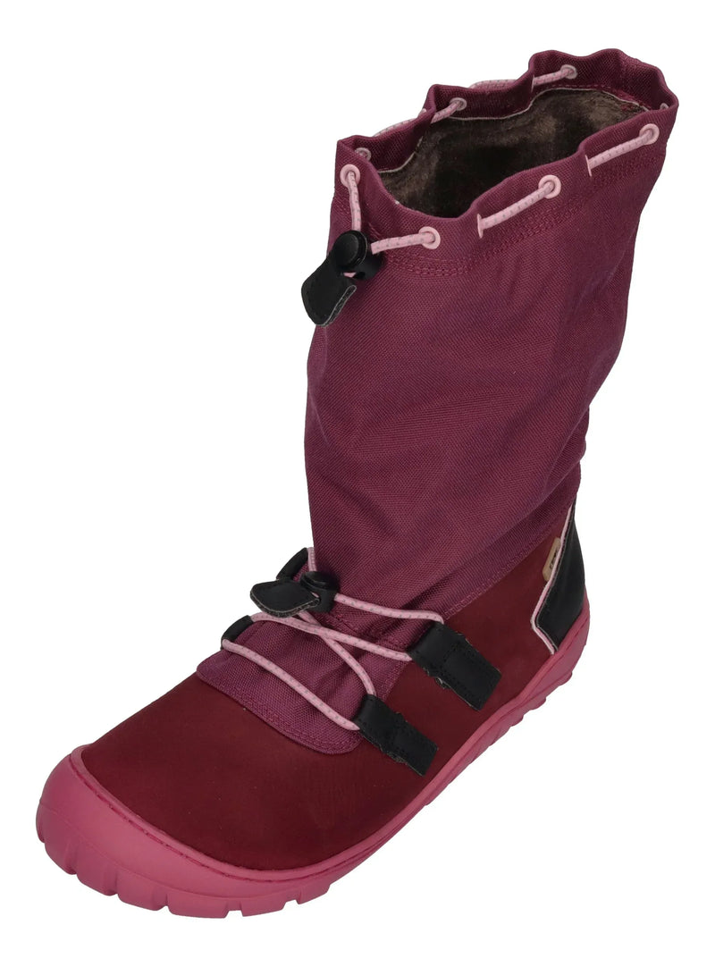 KOEL Barefoot Teenager Winter Stiefel - RANA WP LEX - bordo