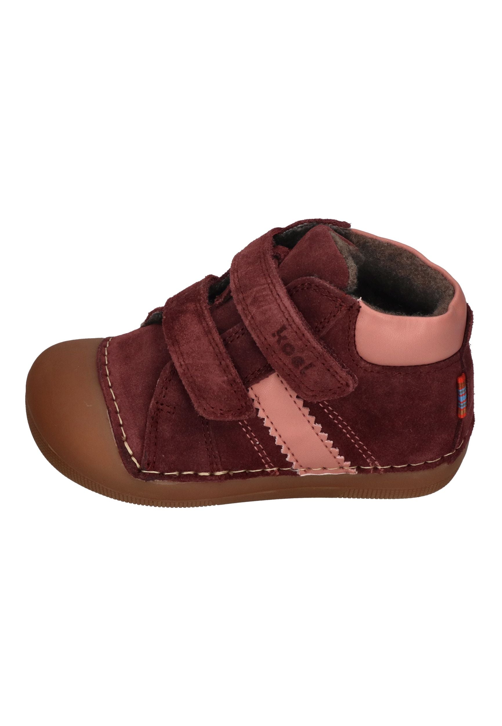 KOEL Barefoot Kleinkind Übergangsschuhe Sneakers AUSTIN SUEDE bordo