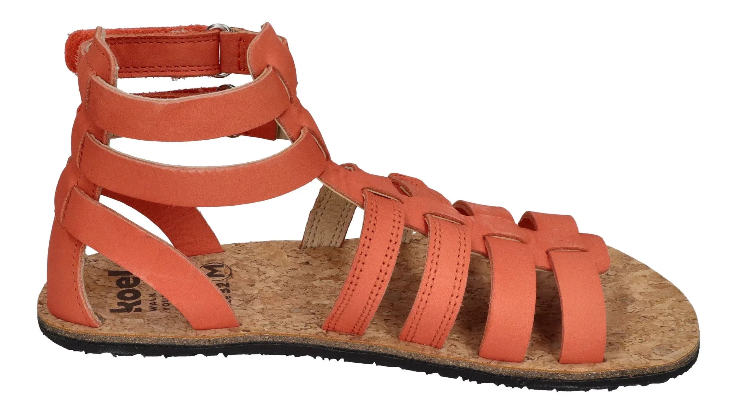 KOEL Barefoot - Kinder Sandalen - AURA LEATHER - coral