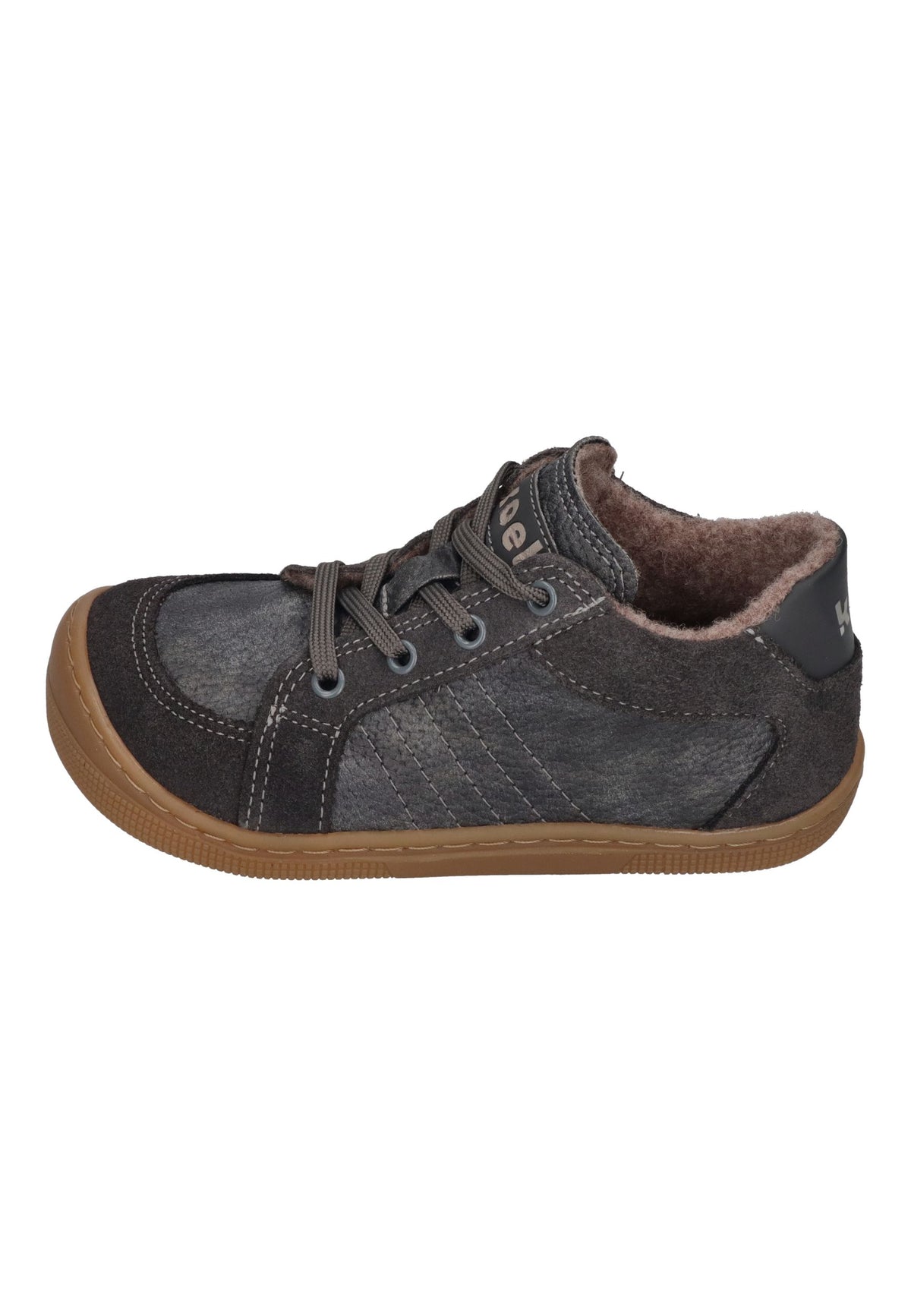 KOEL Barefoot gefütterte Kinder Sneakers DION WOOL dark grey