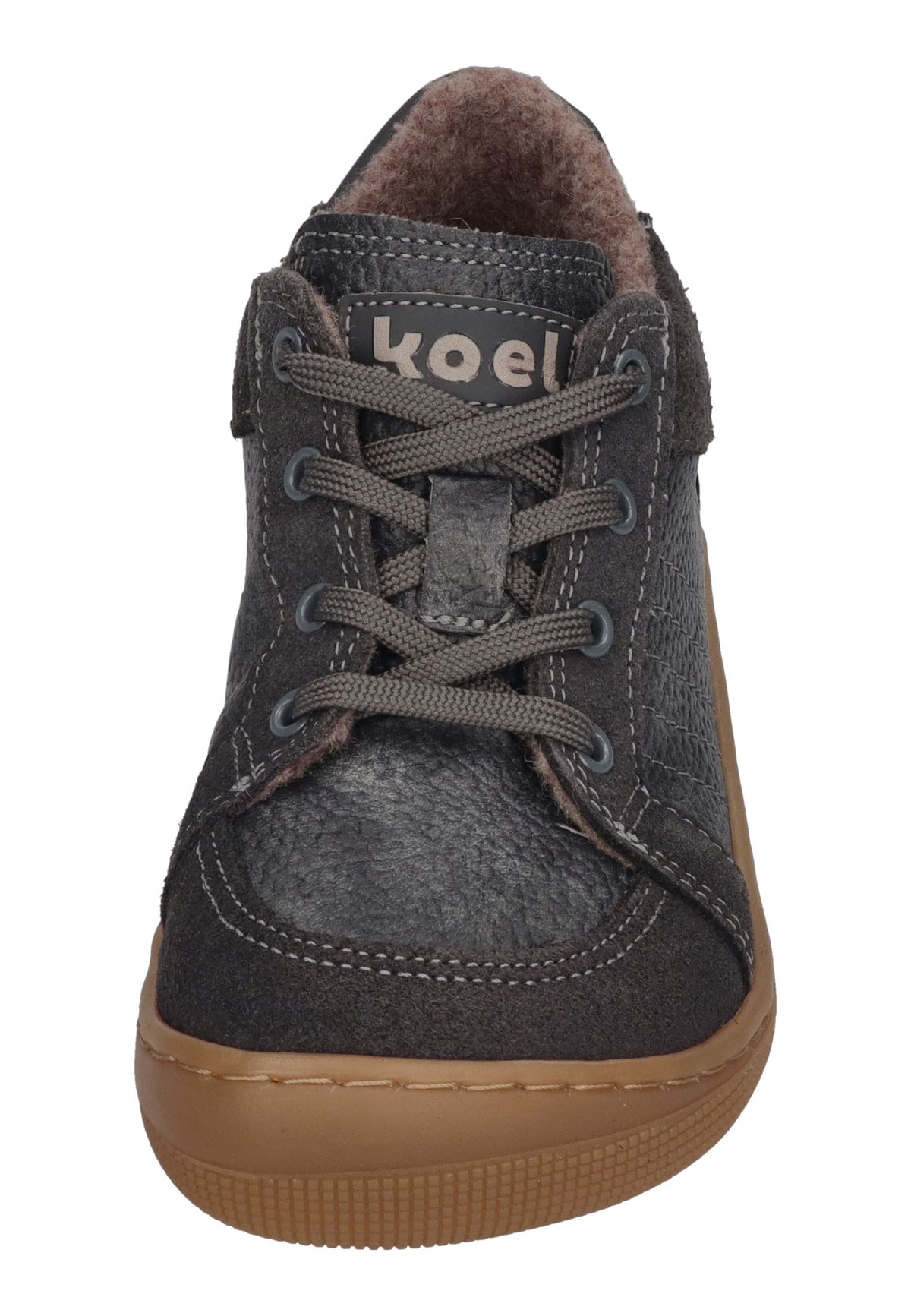 KOEL Barefoot gefütterte Kinder Sneakers DION WOOL dark grey