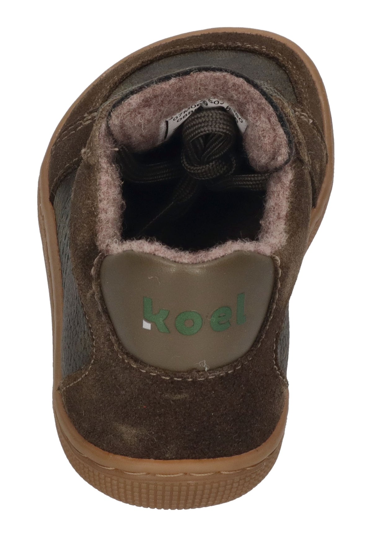 KOEL Barefoot gefütterte Kinder Sneakers DION WOOL khaki