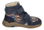 KOEL Barefoot gefütterte Kinder Sneakers SILAS TEX PRINT blue