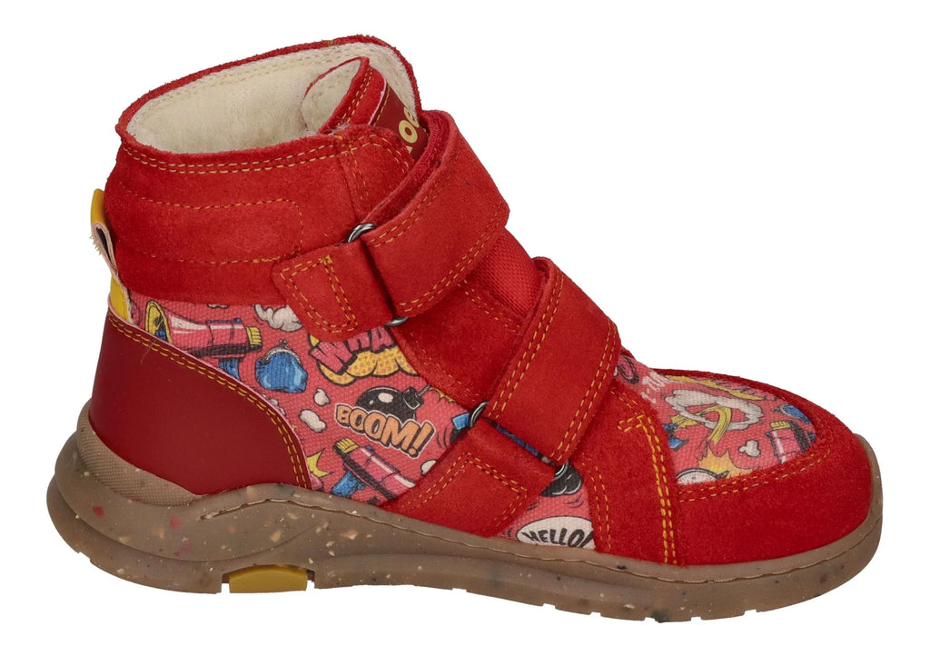 KOEL Barefoot gefütterte Teenager Sneakers SILAS TEX PRINT red – Sneaker - Mehrfarbig | shoedealo.shop – Bild 4