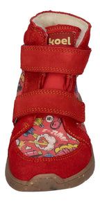KOEL Barefoot gefütterte Teenager Sneakers SILAS TEX PRINT red – Sneaker - Mehrfarbig | shoedealo.shop – Bild 3