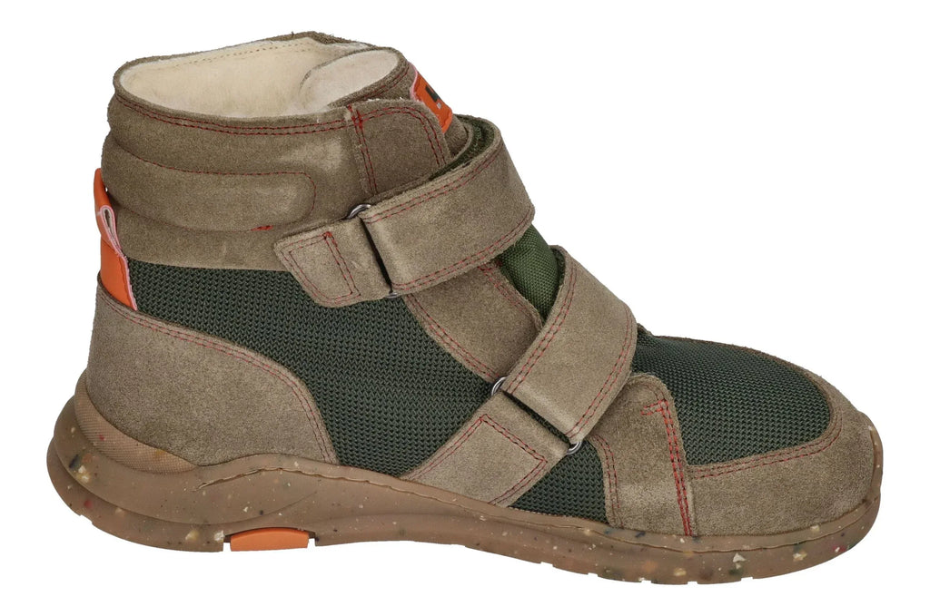 KOEL Kinder Barefoot gefütterte Sneakers SILAS TEX olive