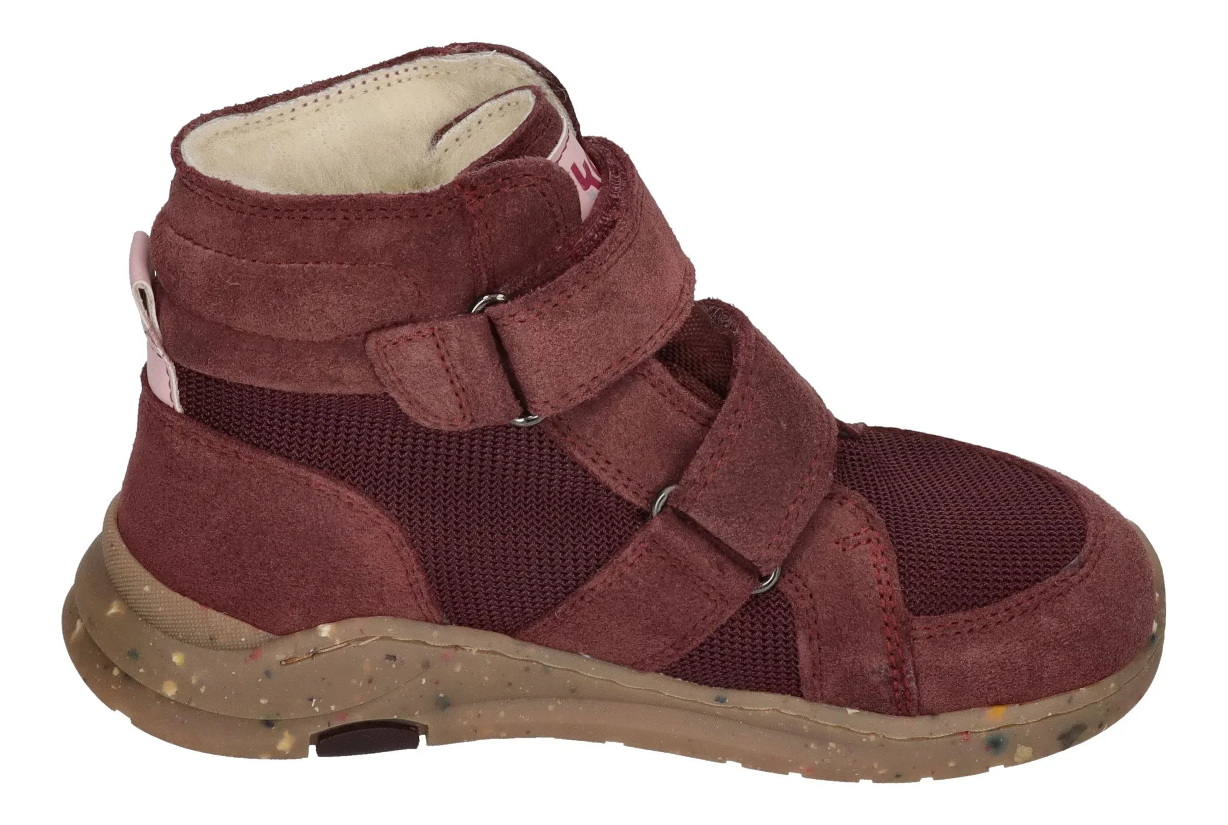 KOEL Barefoot gefütterte Kinder Sneakers SILAS TEX bordo