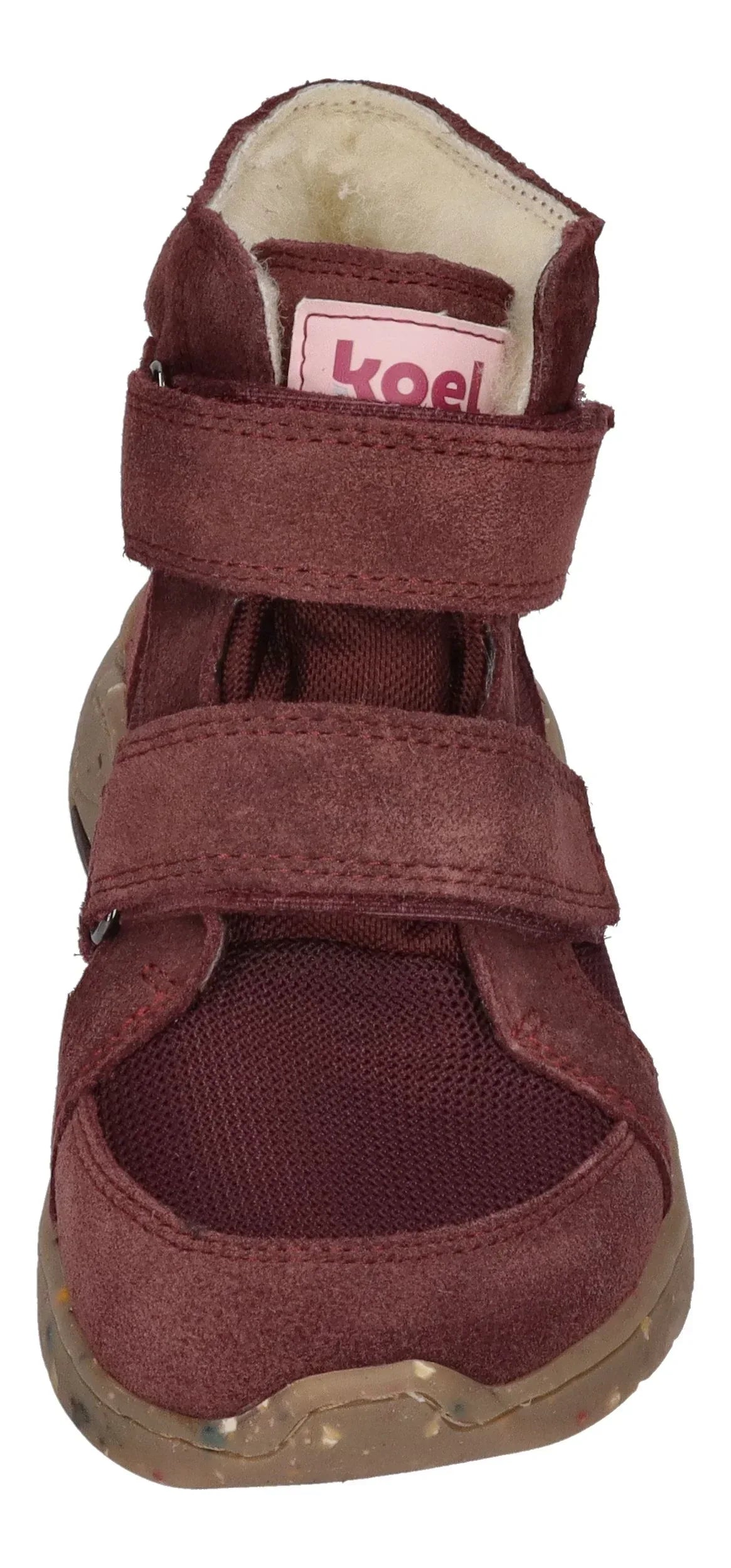 KOEL Barefoot gefütterte Teenager Sneakers SILAS TEX bordo