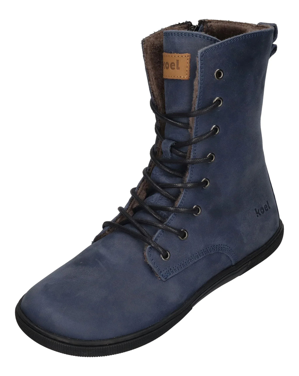KOEL Damen Barefoot Winter Booties mit Lammwolle FARO - blue