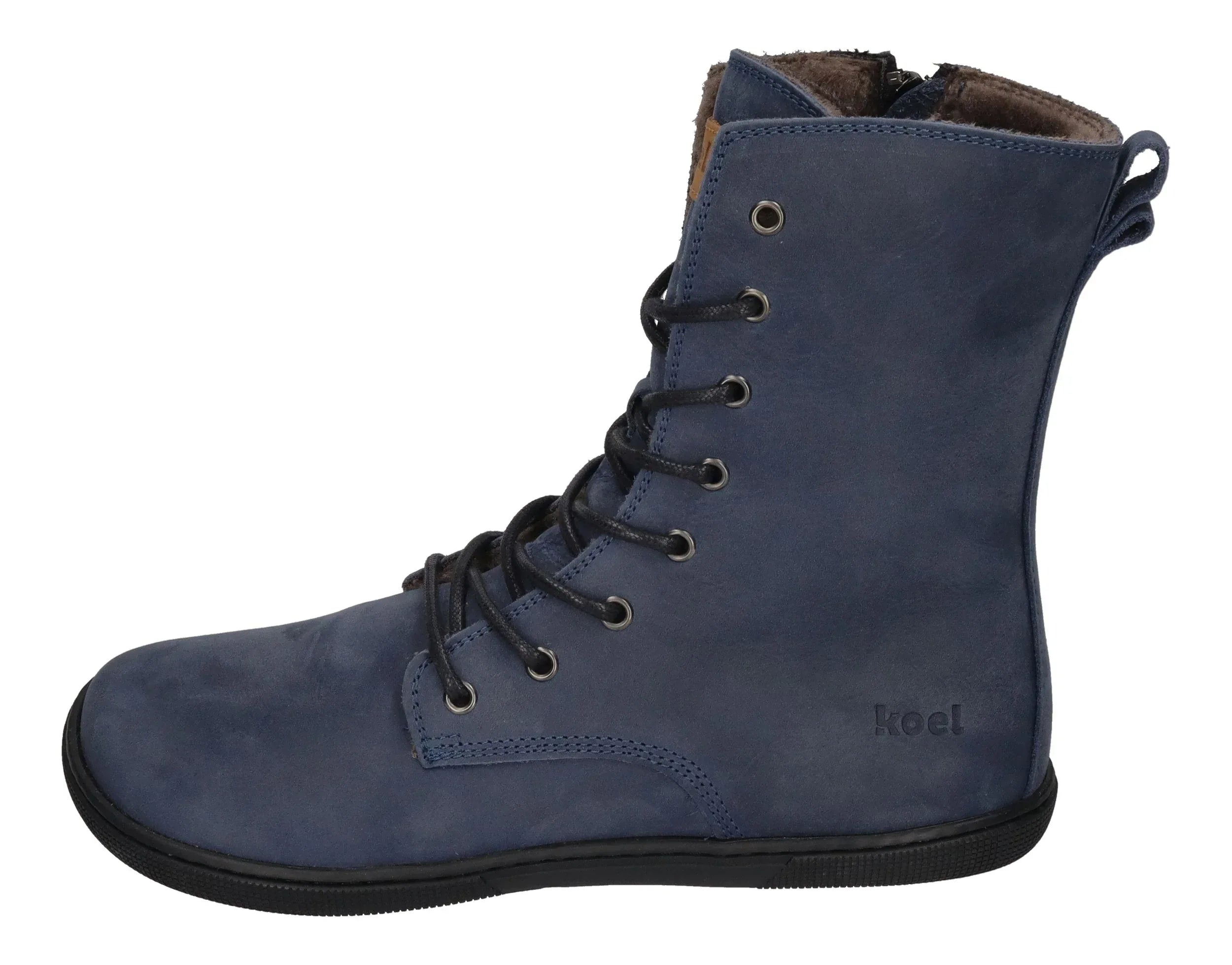 KOEL Damen Barefoot Winter Booties mit Lammwolle FARO - blue