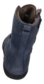 KOEL Damen Barefoot Winter Booties mit Lammwolle FARO - blue