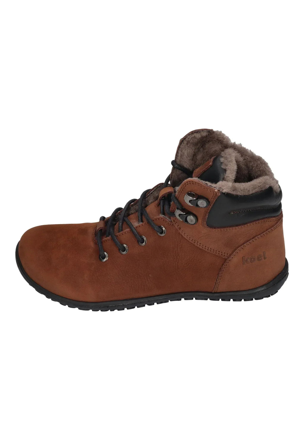 KOEL Damen Barefoot Booties ISIDORE LAMBSWOOL - chocolate