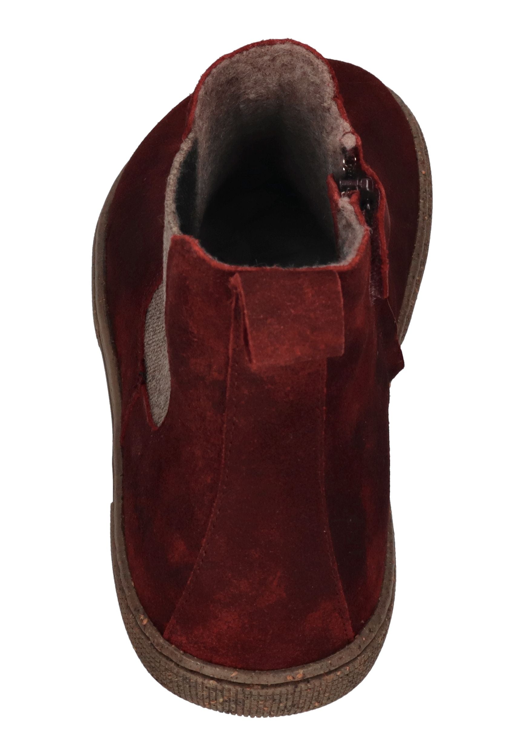 KOEL Damen Barefoot Chelsea Boots FILAS CLOUD WOOL bordo