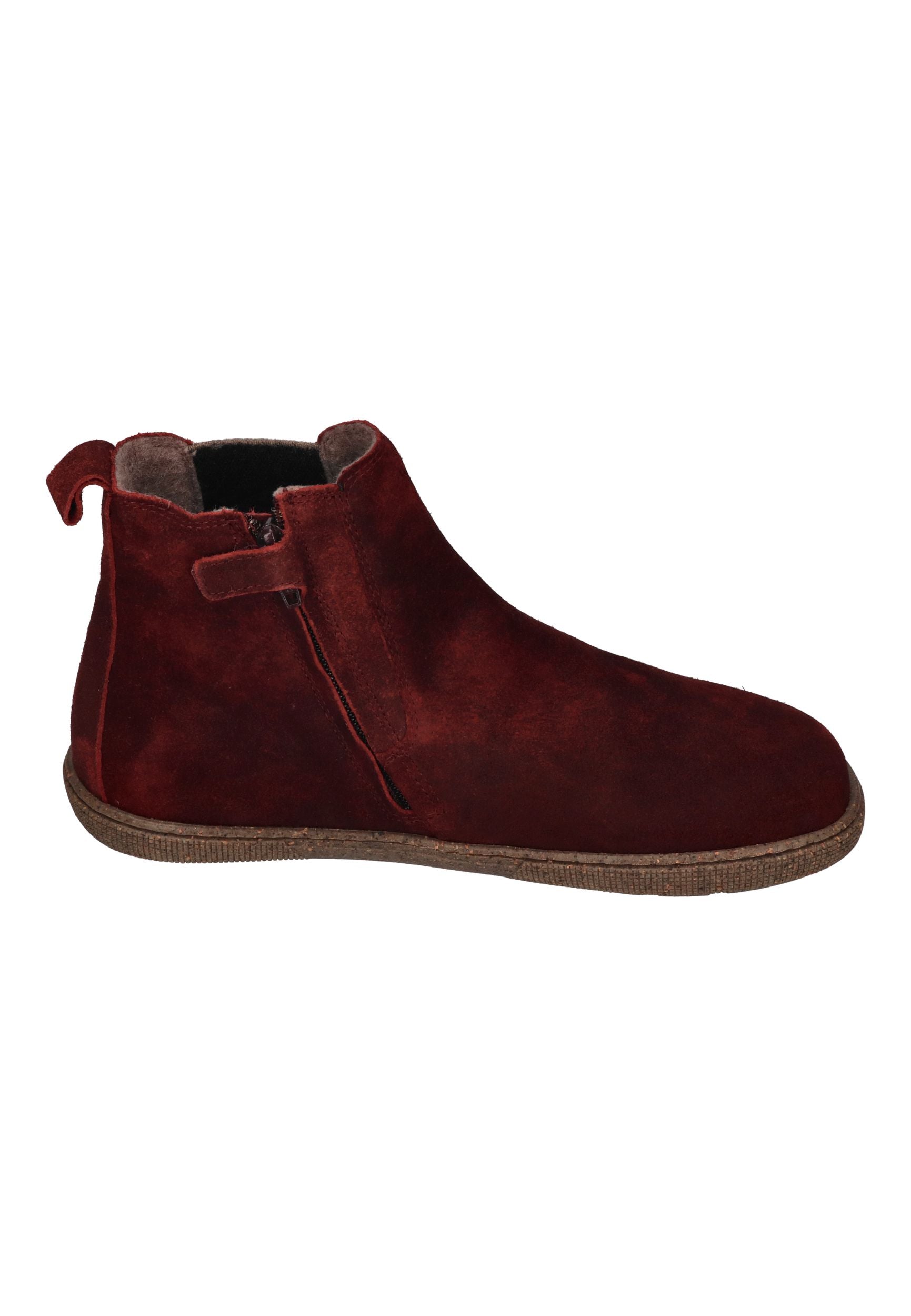 KOEL Damen Barefoot Chelsea Boots FILAS CLOUD WOOL bordo