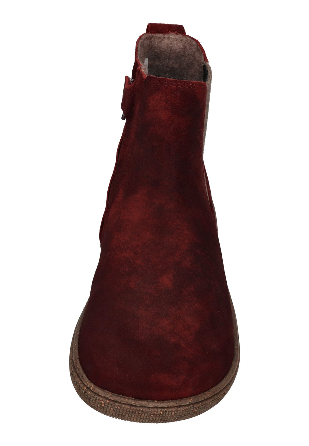 KOEL Damen Barefoot Chelsea Boots FILAS CLOUD WOOL bordo
