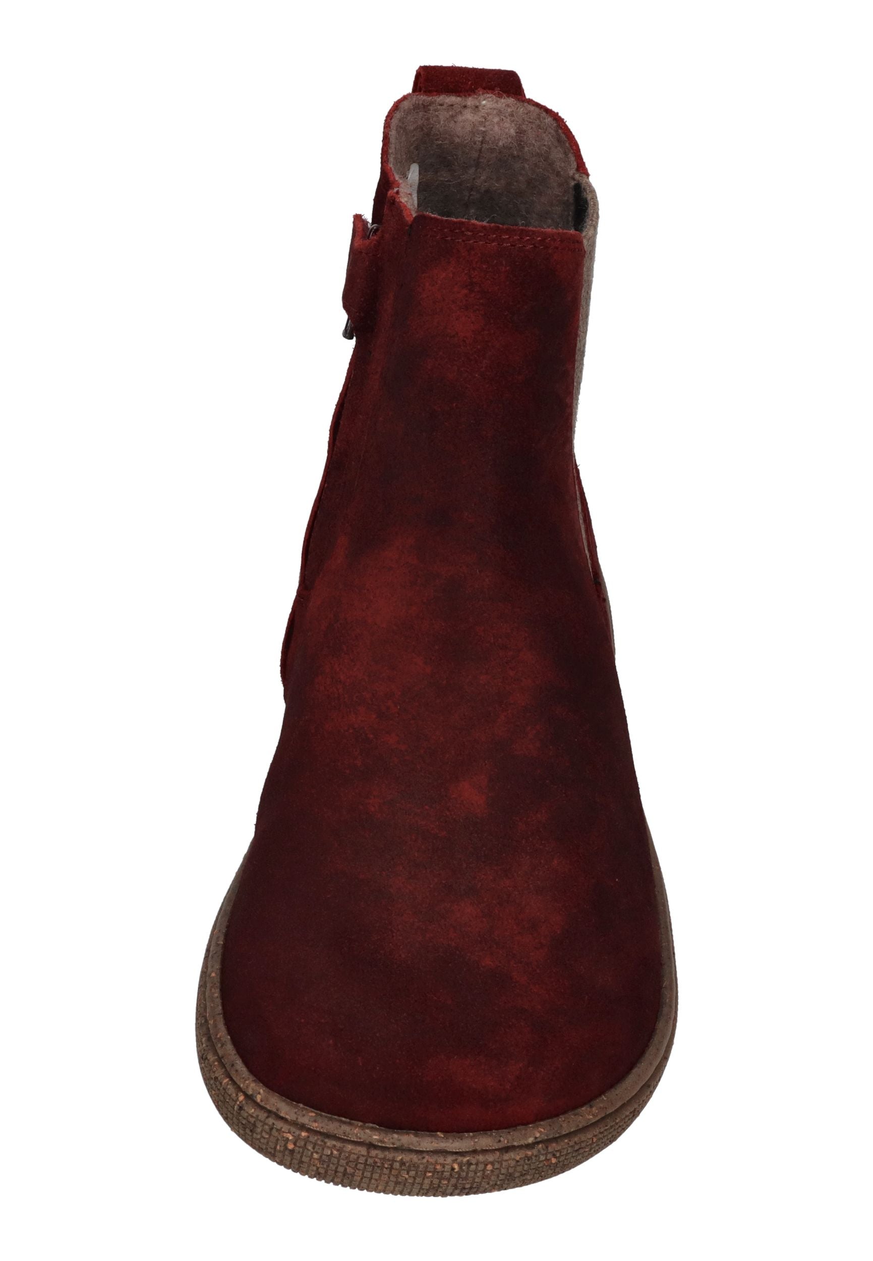 KOEL Damen Barefoot Chelsea Boots FILAS CLOUD WOOL bordo