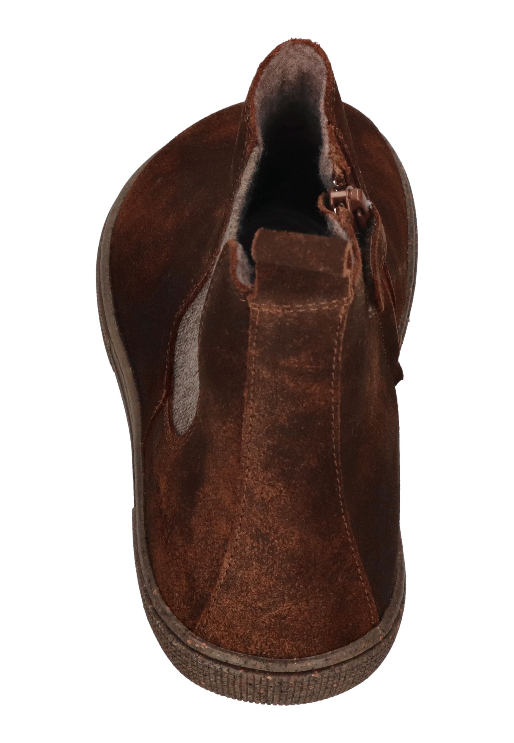KOEL Damen Barefoot Chelsea Boots FILAS CLOUD WOOL cognac