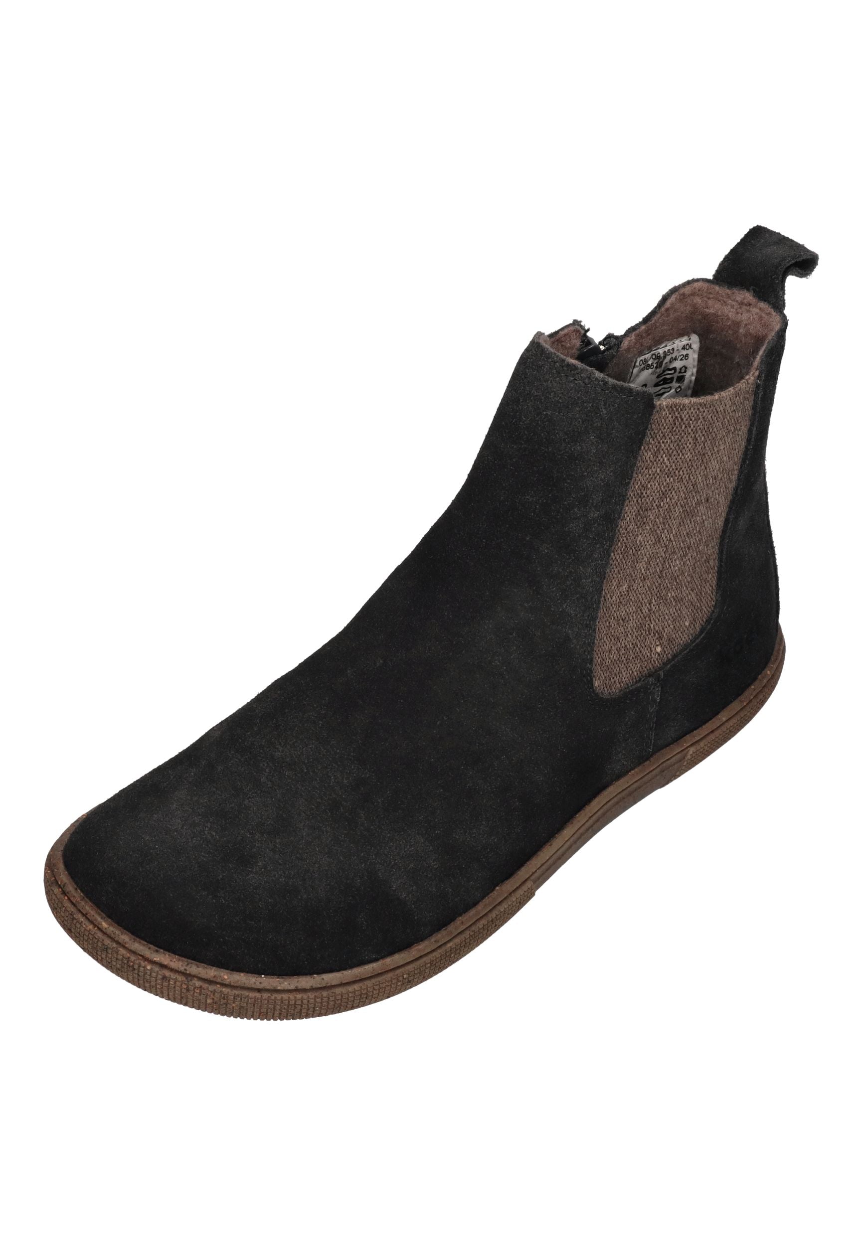 KOEL Damen Barefoot Chelsea Boots FILAS CLOUD WOOL dark grey