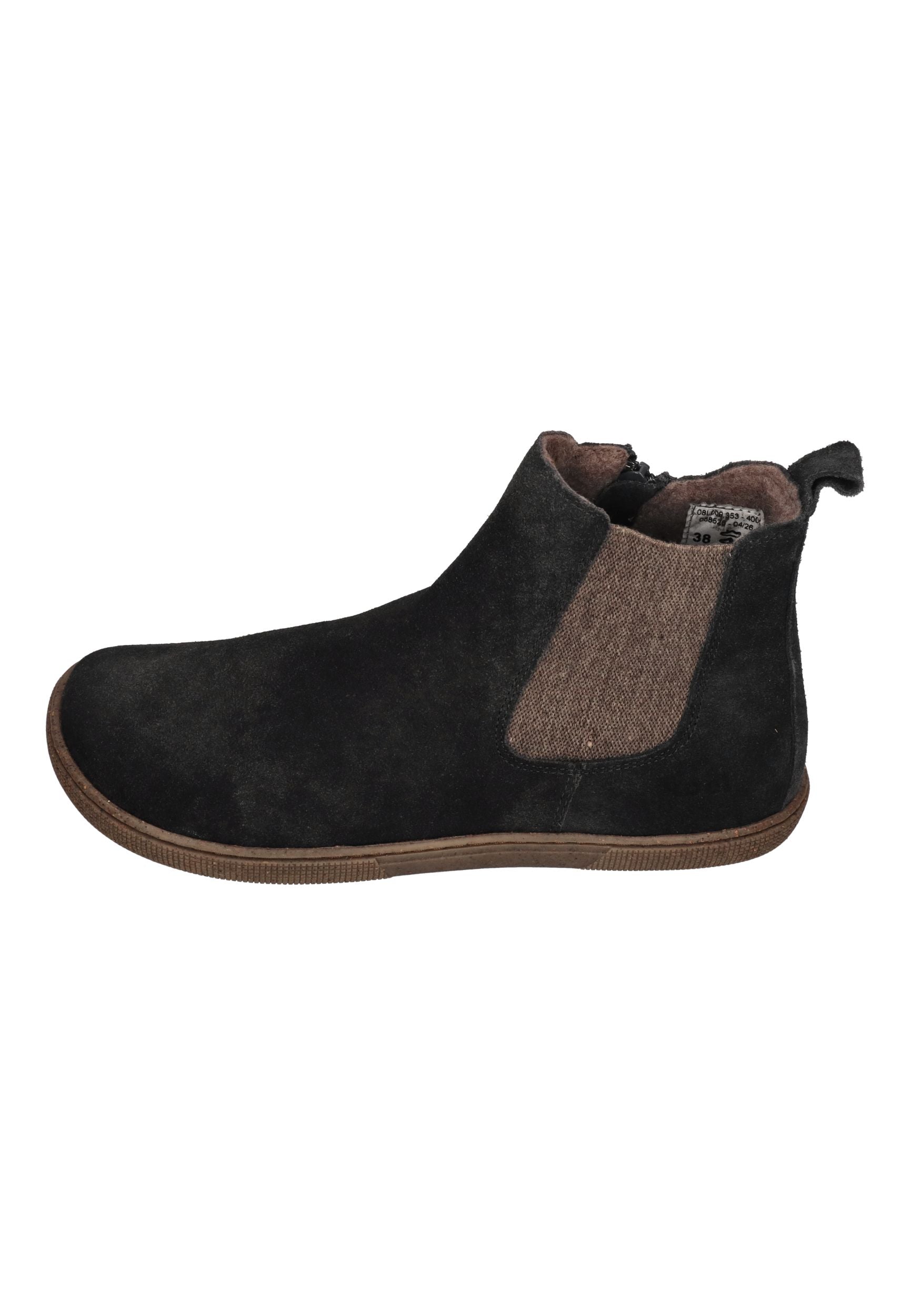 KOEL Damen Barefoot Chelsea Boots FILAS CLOUD WOOL dark grey