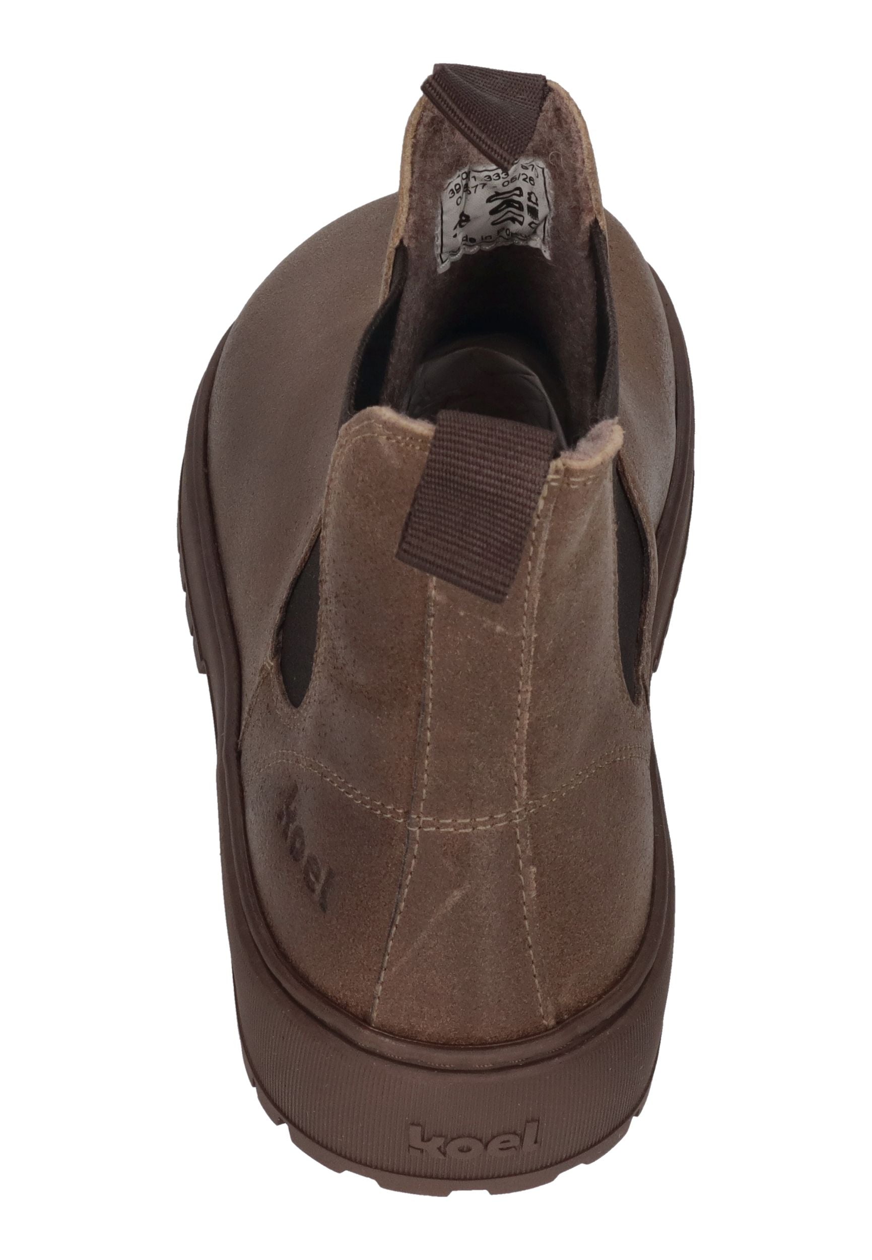 KOEL Damen Barefoot Chelseaboots GAVIEN SUEDE FELT brown