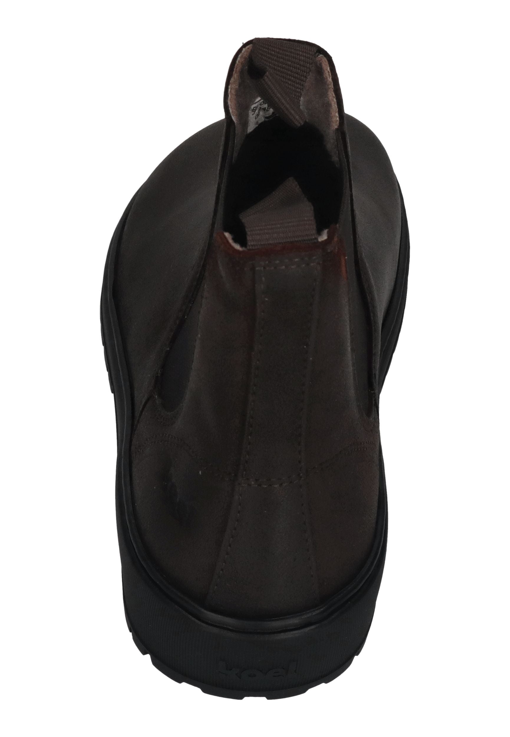 KOEL Damen Barefoot Chelseaboots GAVIEN SUEDE FELT chocolate