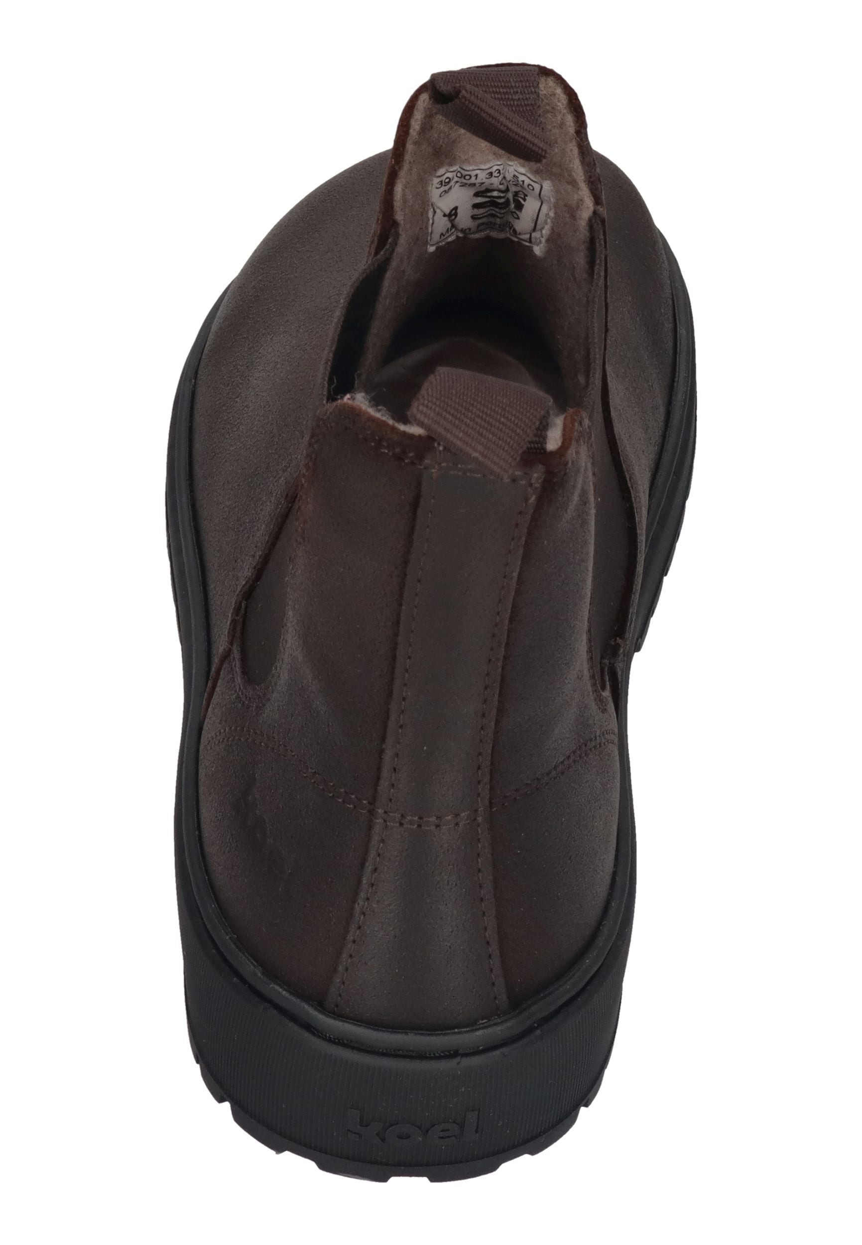 KOEL Damen Barefoot Chelseaboots GAVIEN SUEDE FELT chocolate