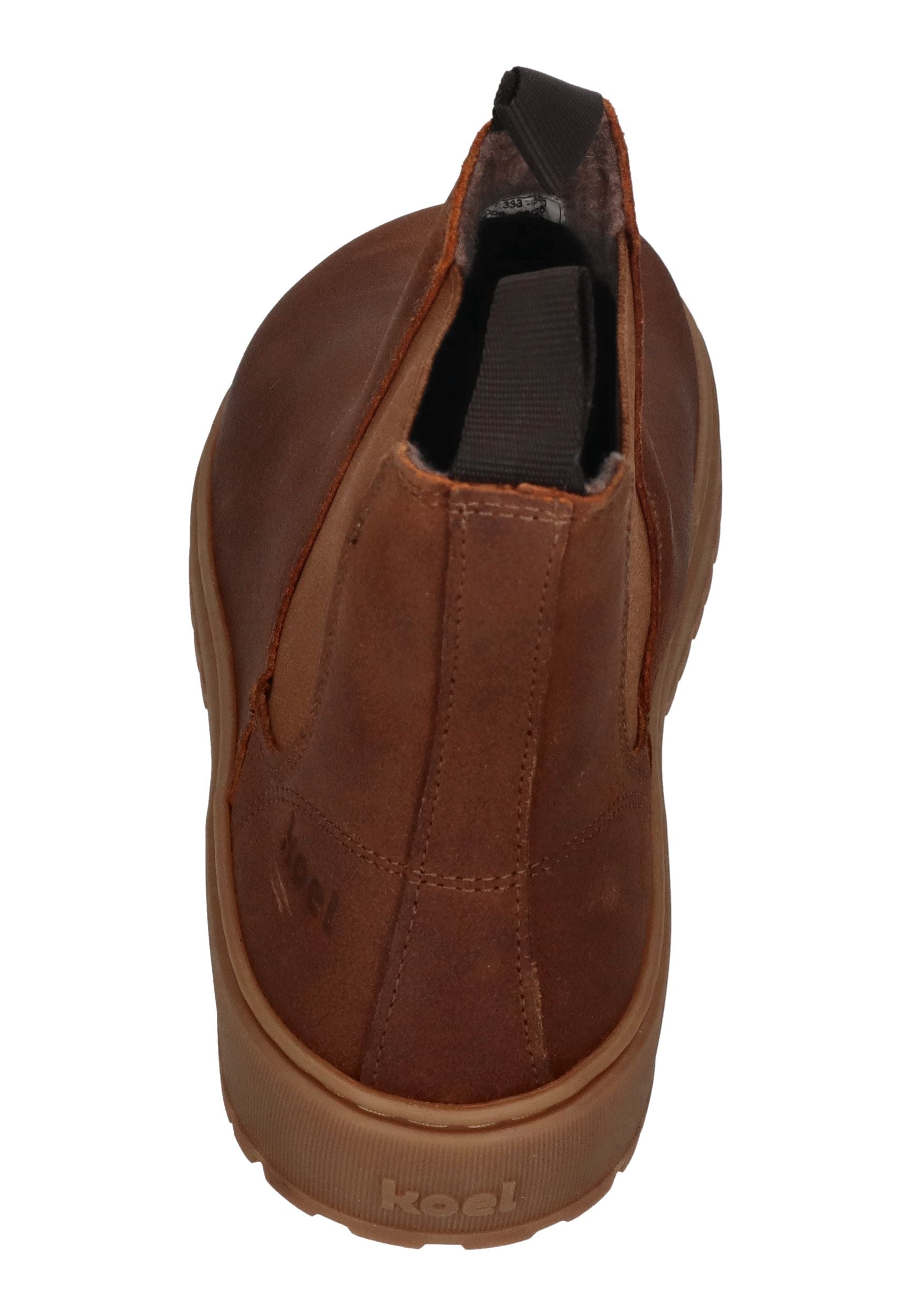 KOEL Damen Barefoot Chelseaboots GAVIEN SUEDE FELT cognac