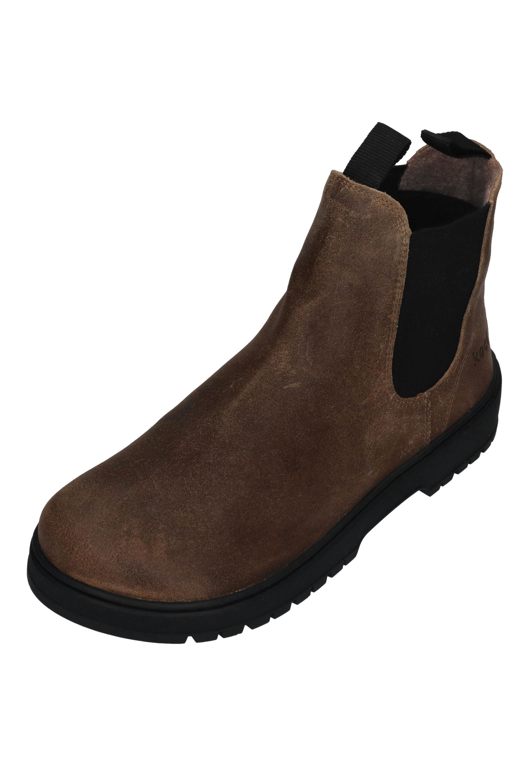 KOEL Damen Barefoot Chelseaboots GAVIEN SUEDE FELT dark taupe