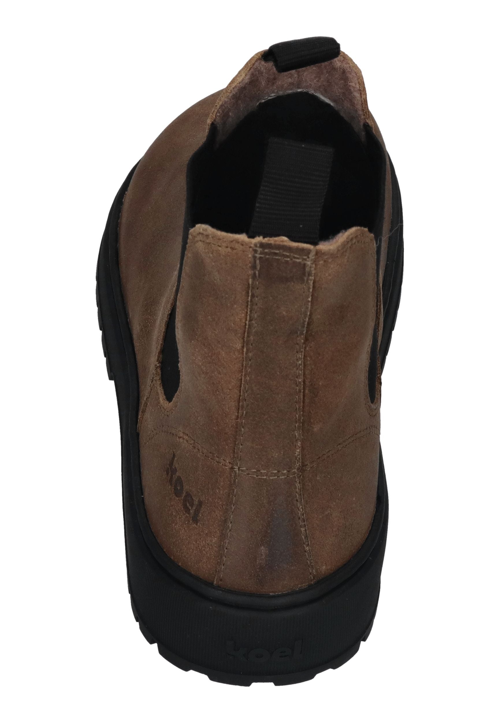 KOEL Damen Barefoot Chelseaboots GAVIEN SUEDE FELT dark taupe