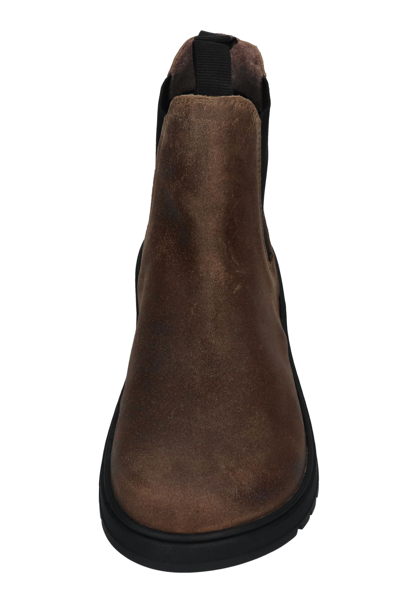 KOEL Damen Barefoot Chelseaboots GAVIEN SUEDE FELT dark taupe