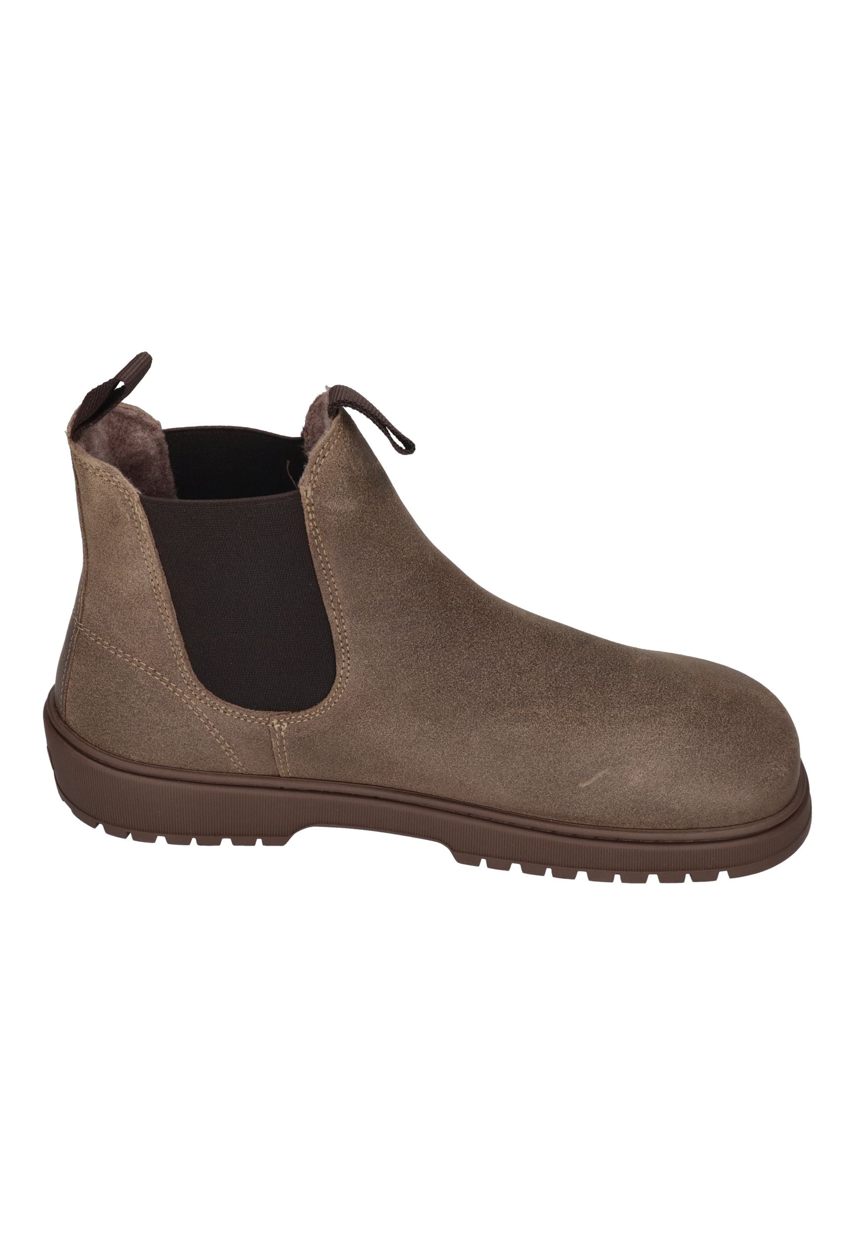 KOEL Damen Barefoot Chelseaboots GAVIEN SUEDE FELT taupe