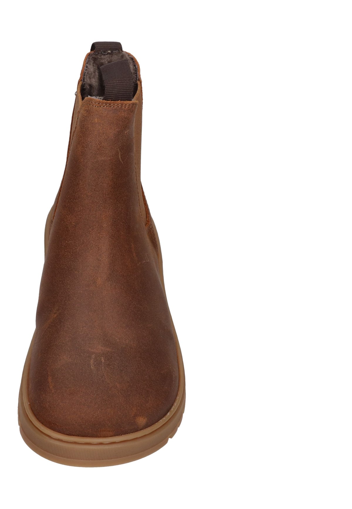 KOEL Damen Barefoot Chelseaboots GAVIEN SUEDE WOOL cognac
