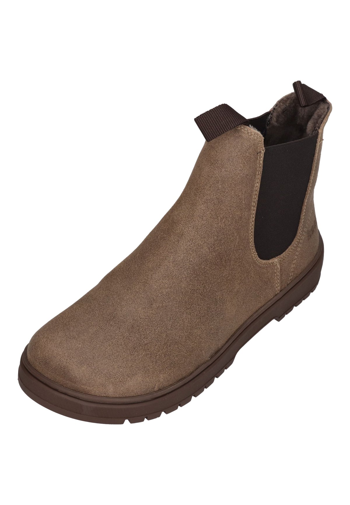 KOEL Damen Barefoot Chelseaboots GAVIEN SUEDE WOOL taupe