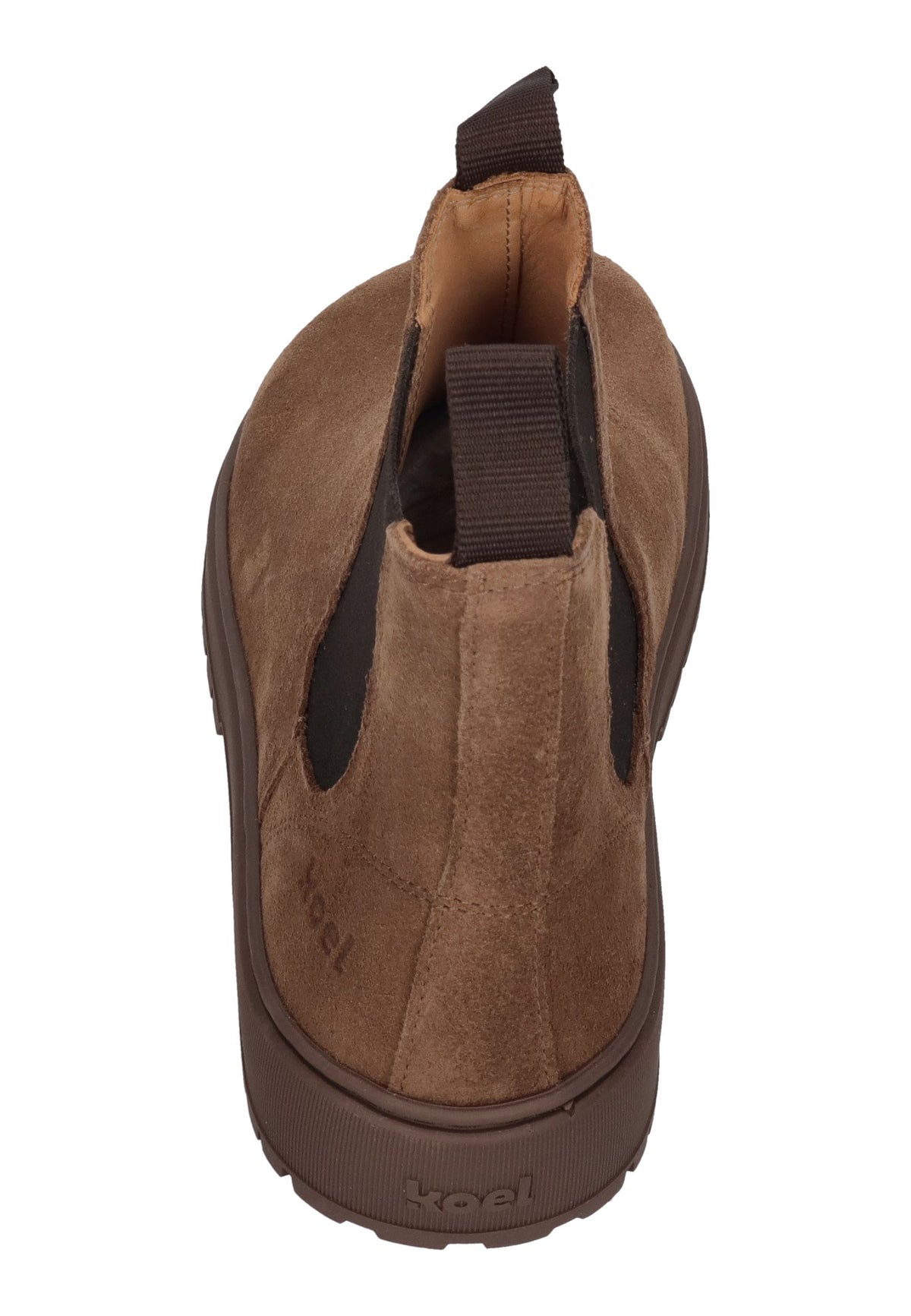 KOEL Damen Barefoot Chelseaboots GAVIEN SUEDE brandy