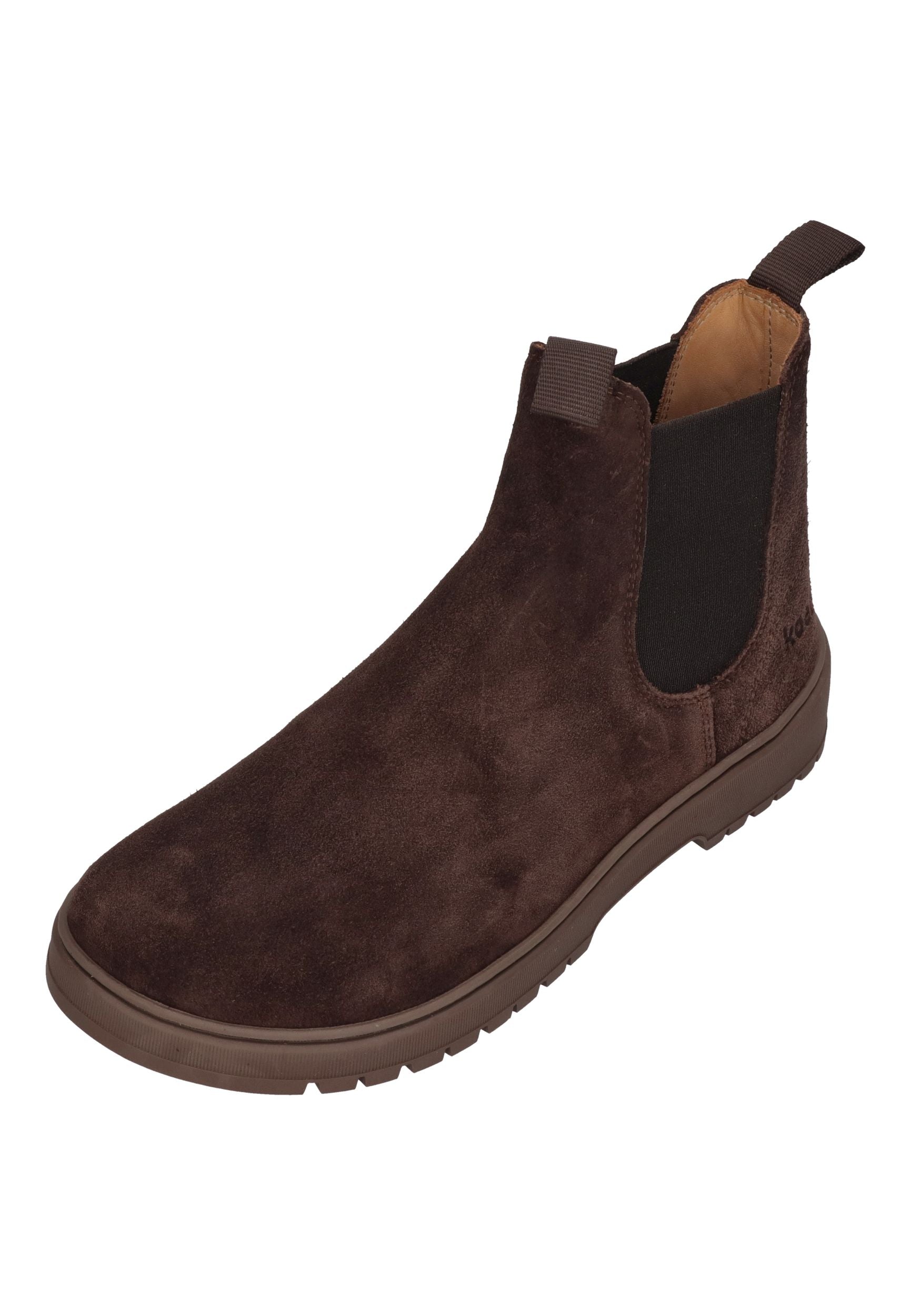 KOEL Damen Barefoot Chelseaboots GAVIEN SUEDE chocolate
